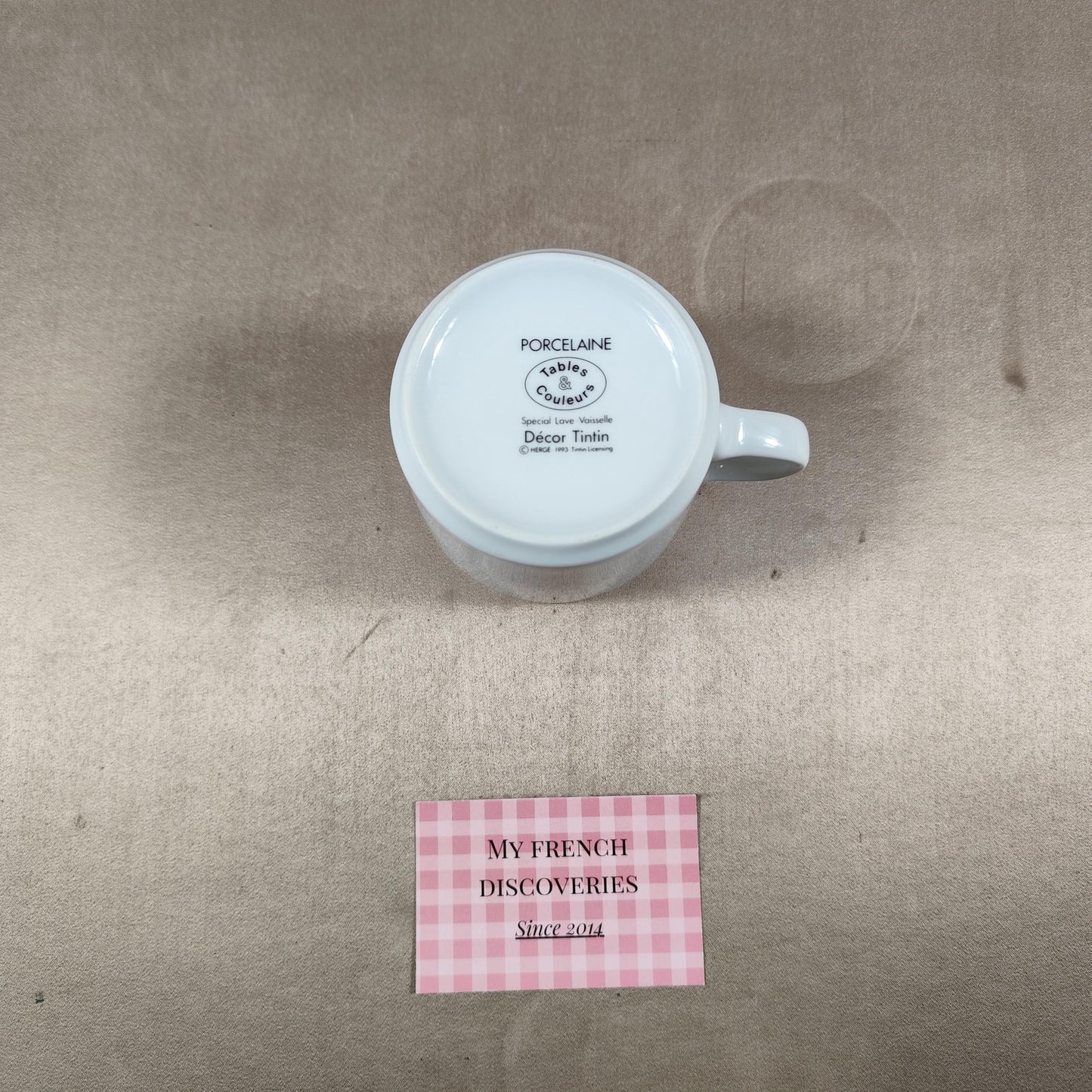 Mug Tintin LOreille Cassée en porcelaine Décor Hergé 1993 Tables & Couleurs