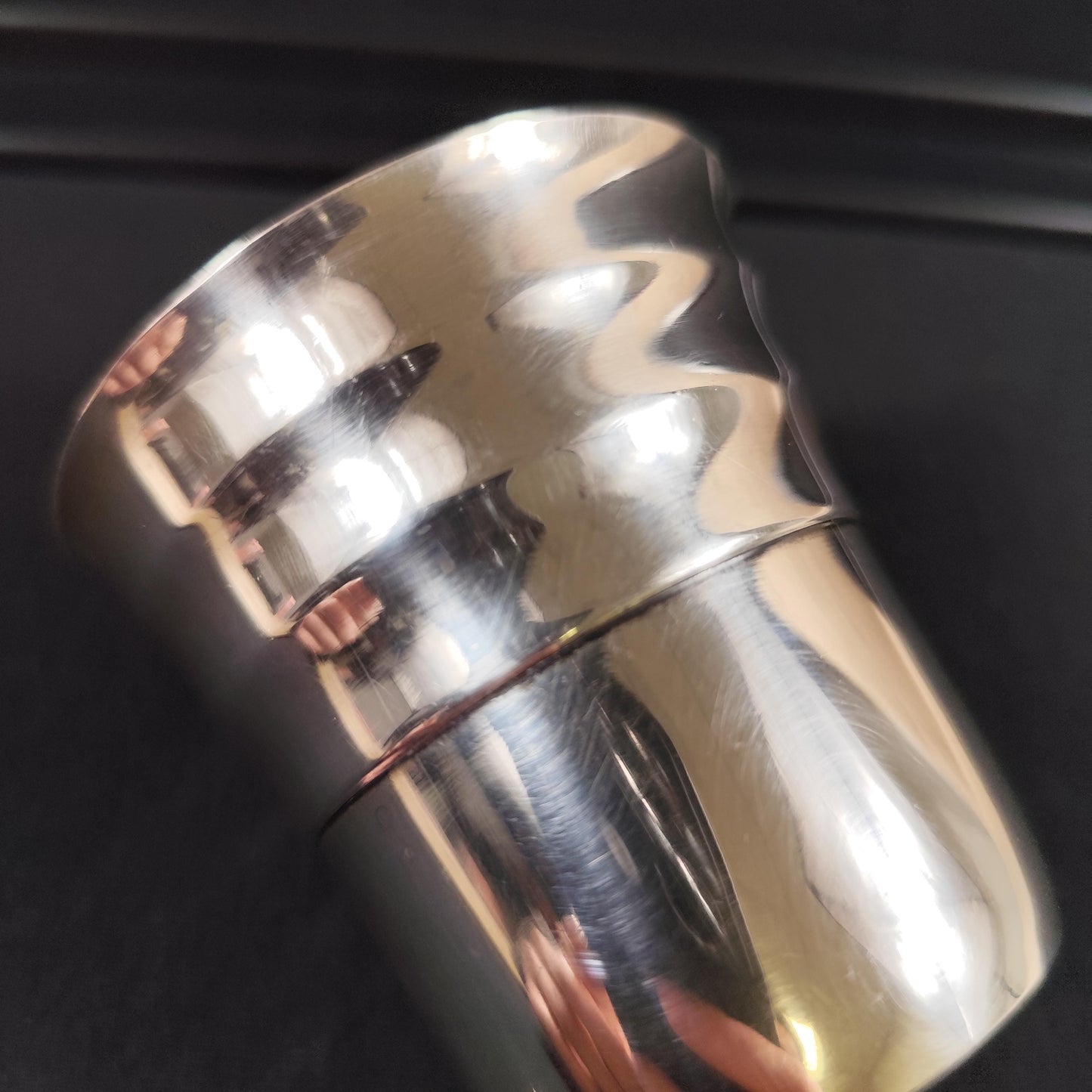 Timbale de baptême en métal argenté Vulcain Gobelet ancien enfant Orfèvrerie française