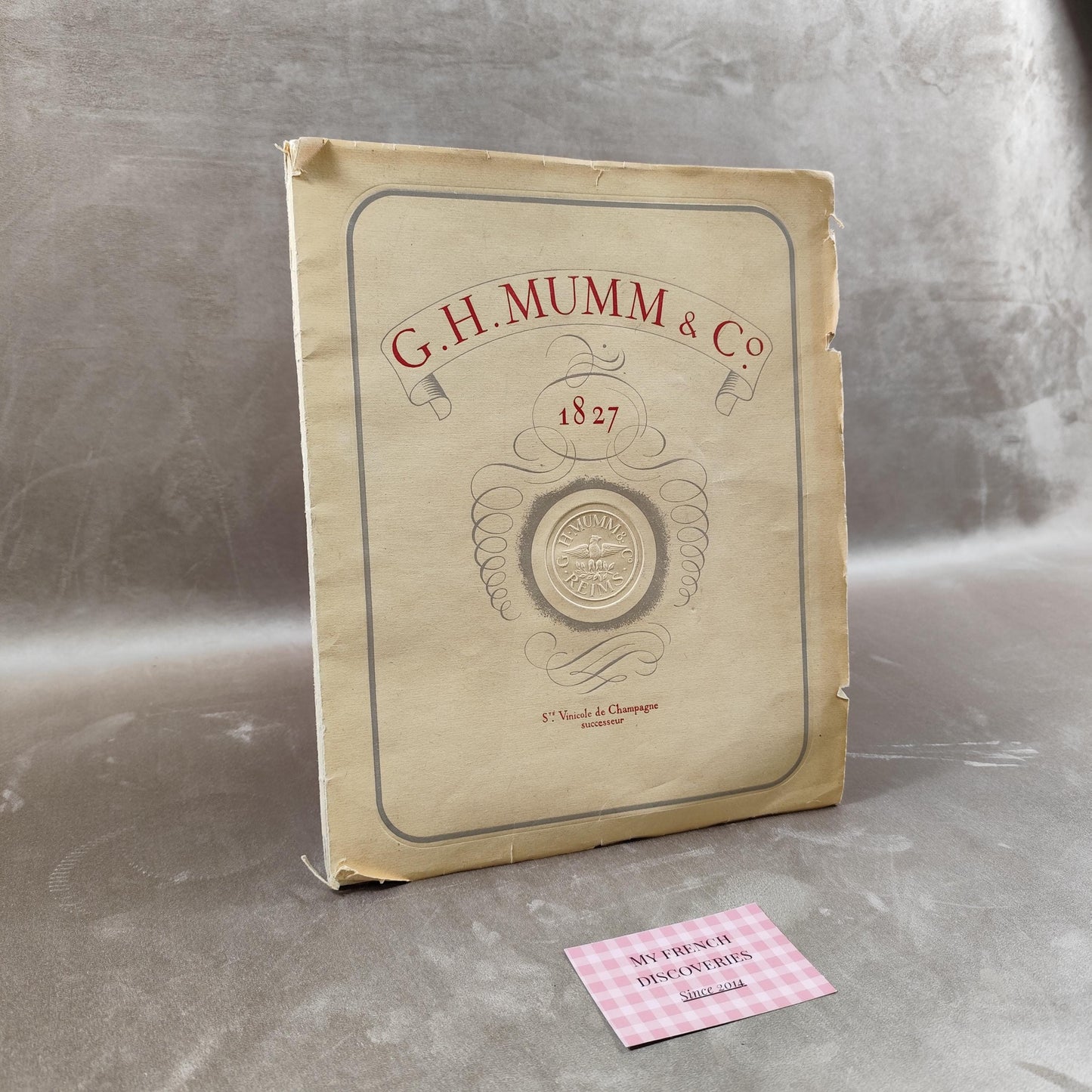 Catalogue ancien G.H. Mumm & Co 1827 Livre illustré Champagne Reims