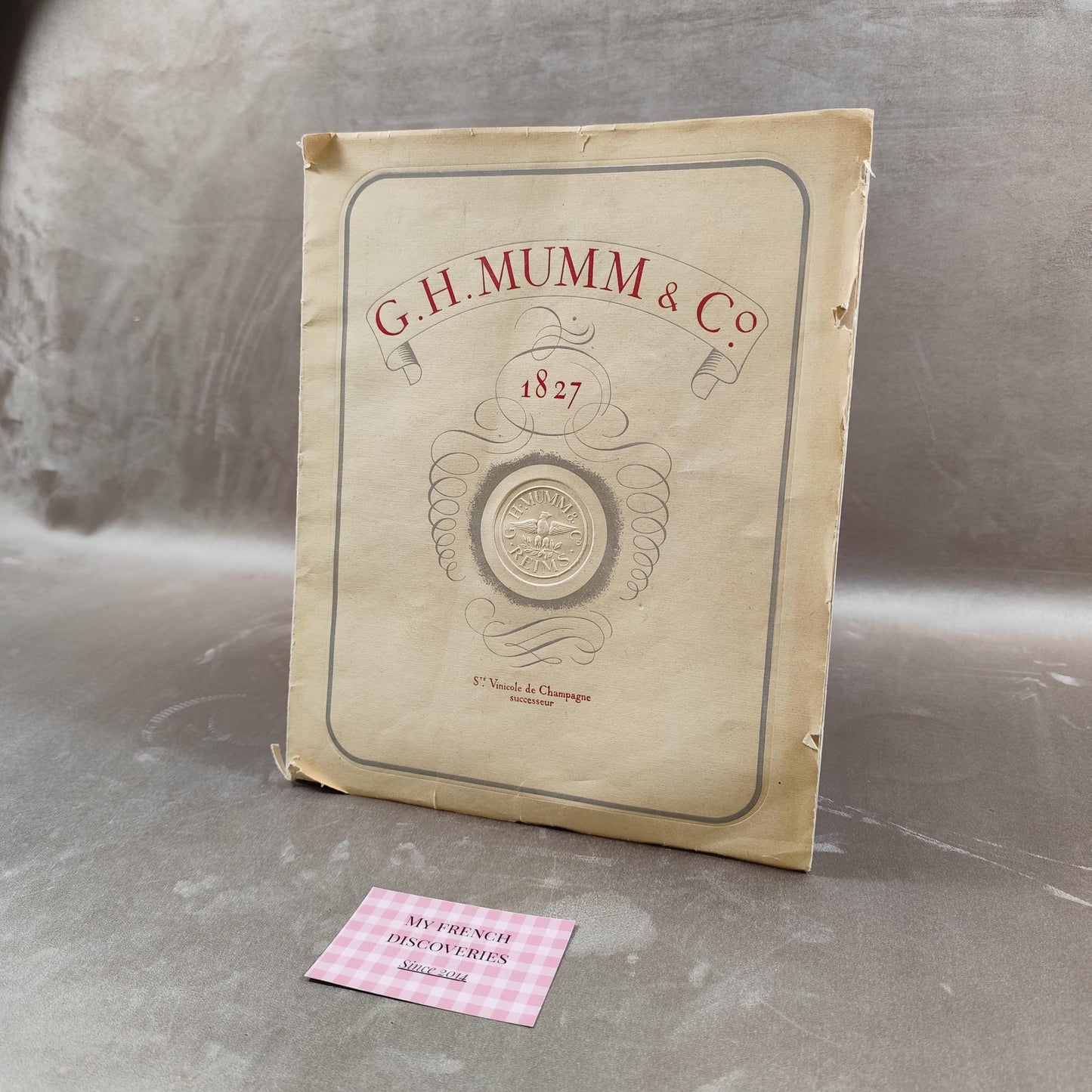Catalogue ancien G.H. Mumm & Co 1827 Livre illustré Champagne Reims