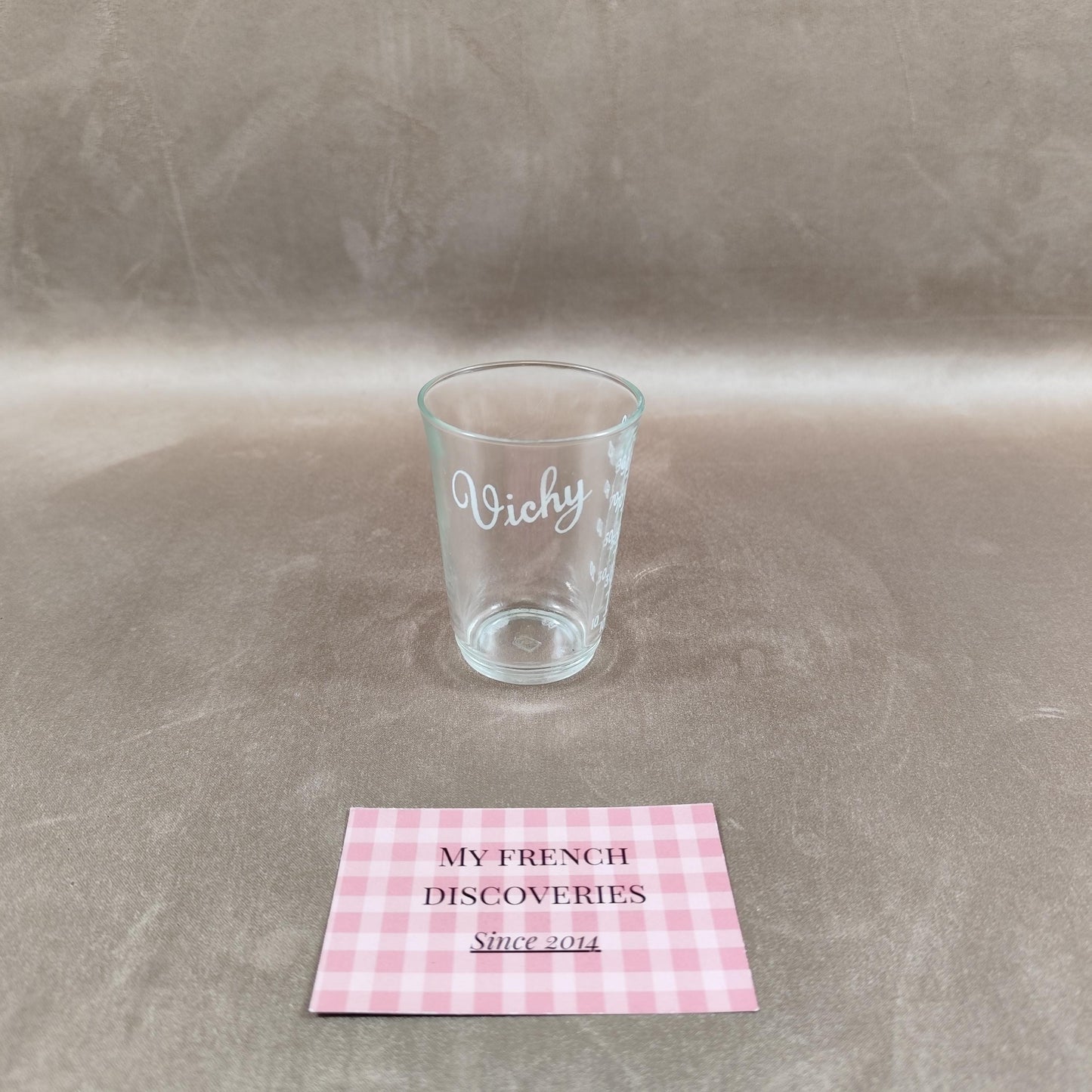 Verre de cure Vichy avec étui Verre de curiste gradué Thermalisme