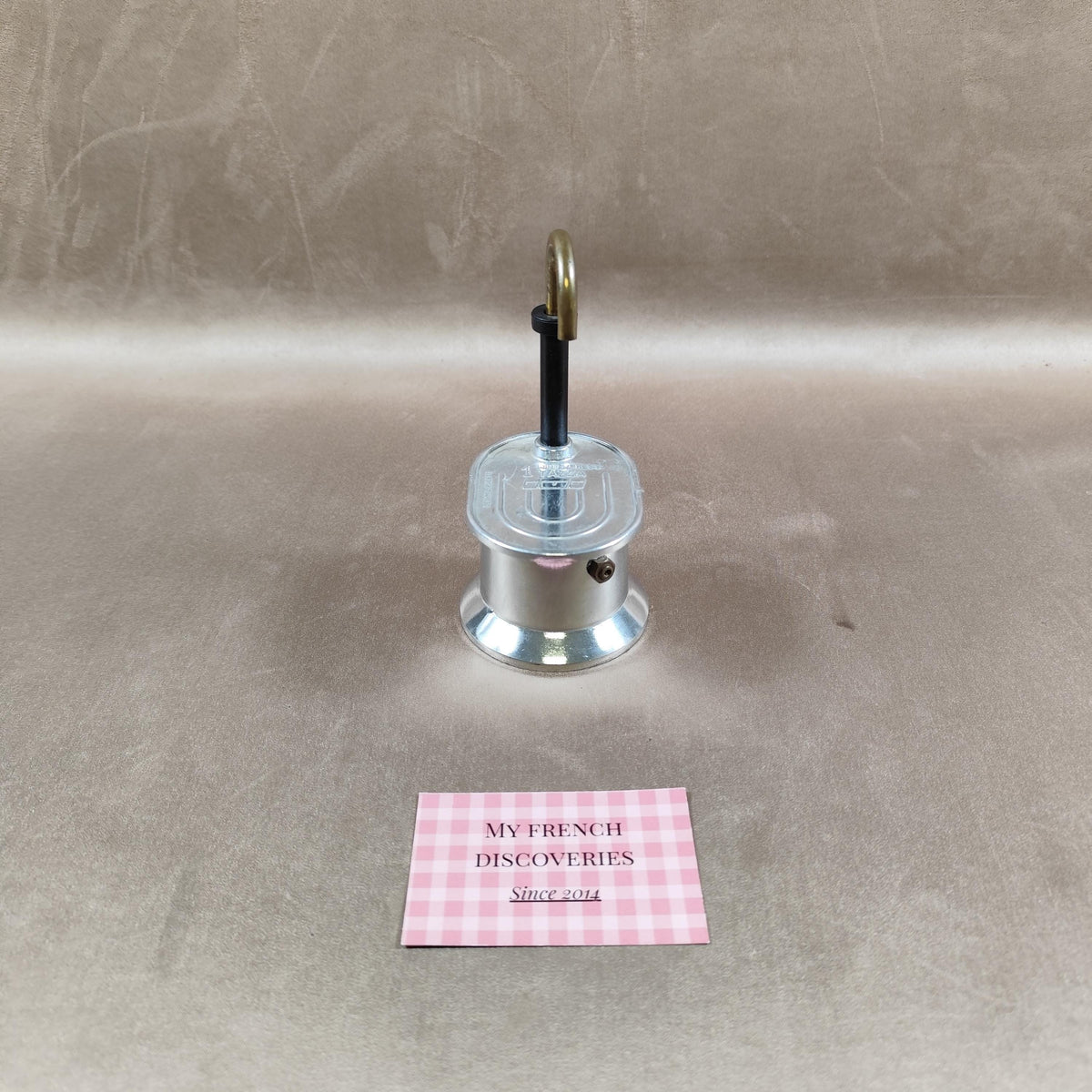 Mini cafetière italienne 1 tasse Mini Express Moka vintage aluminium