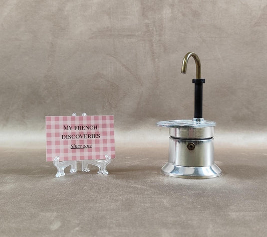 Mini cafetière italienne 1 tasse Mini Express Moka vintage aluminium
