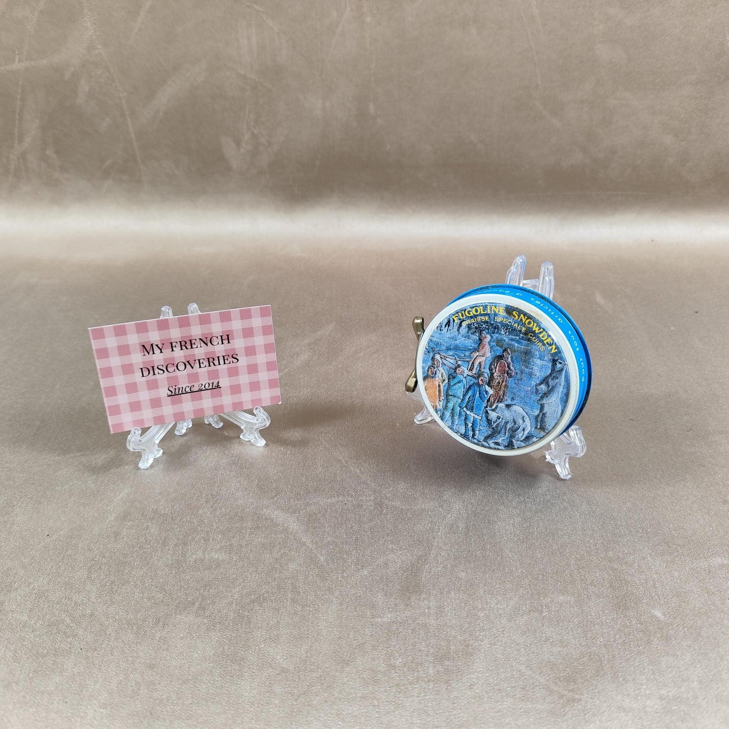 Boîte ancienne Tugoline Snowden  Graisse pour ballons de sport  Boîte métal