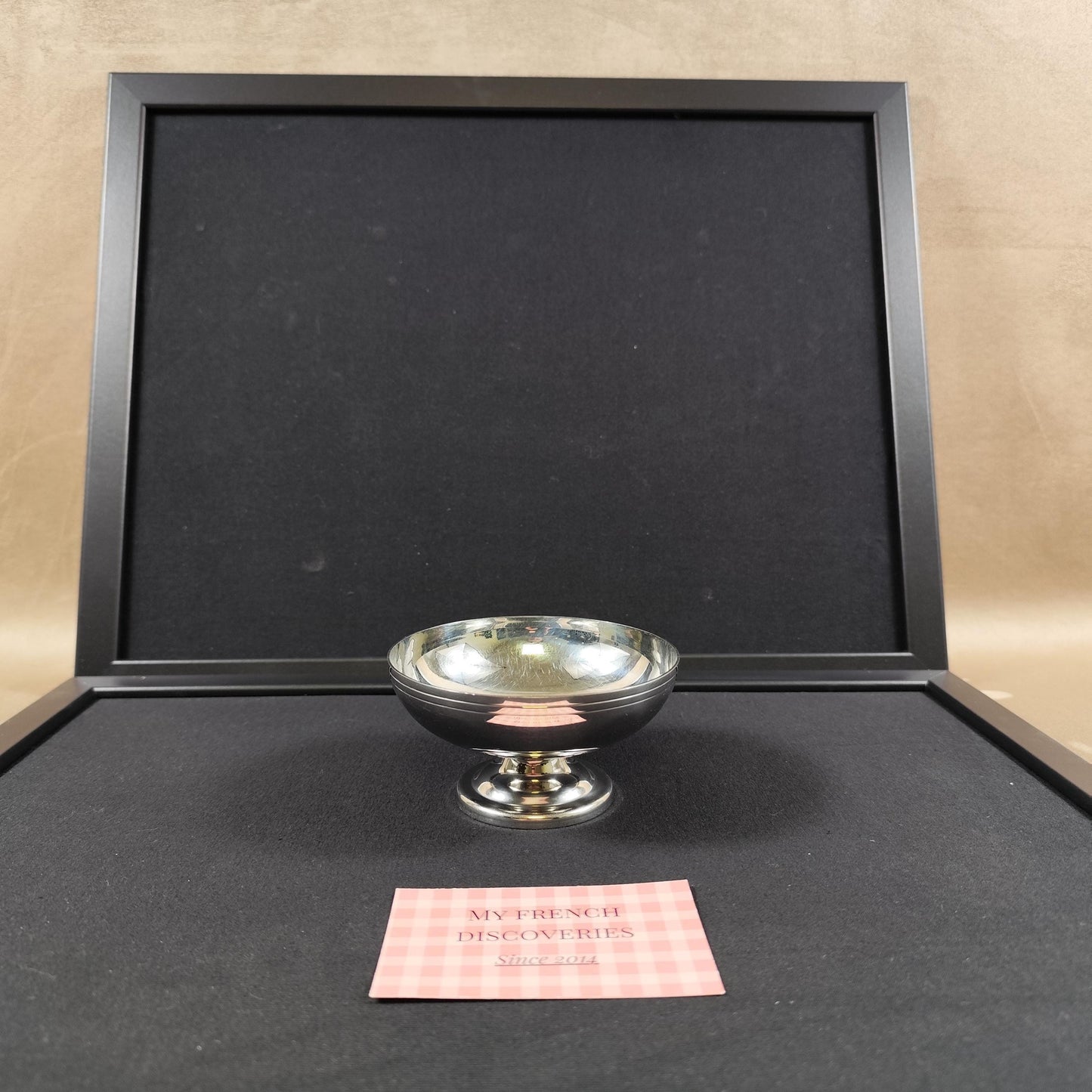 Paire de coupes à glace Létang Rémy en inox 18/10  Dessert bowls vintage