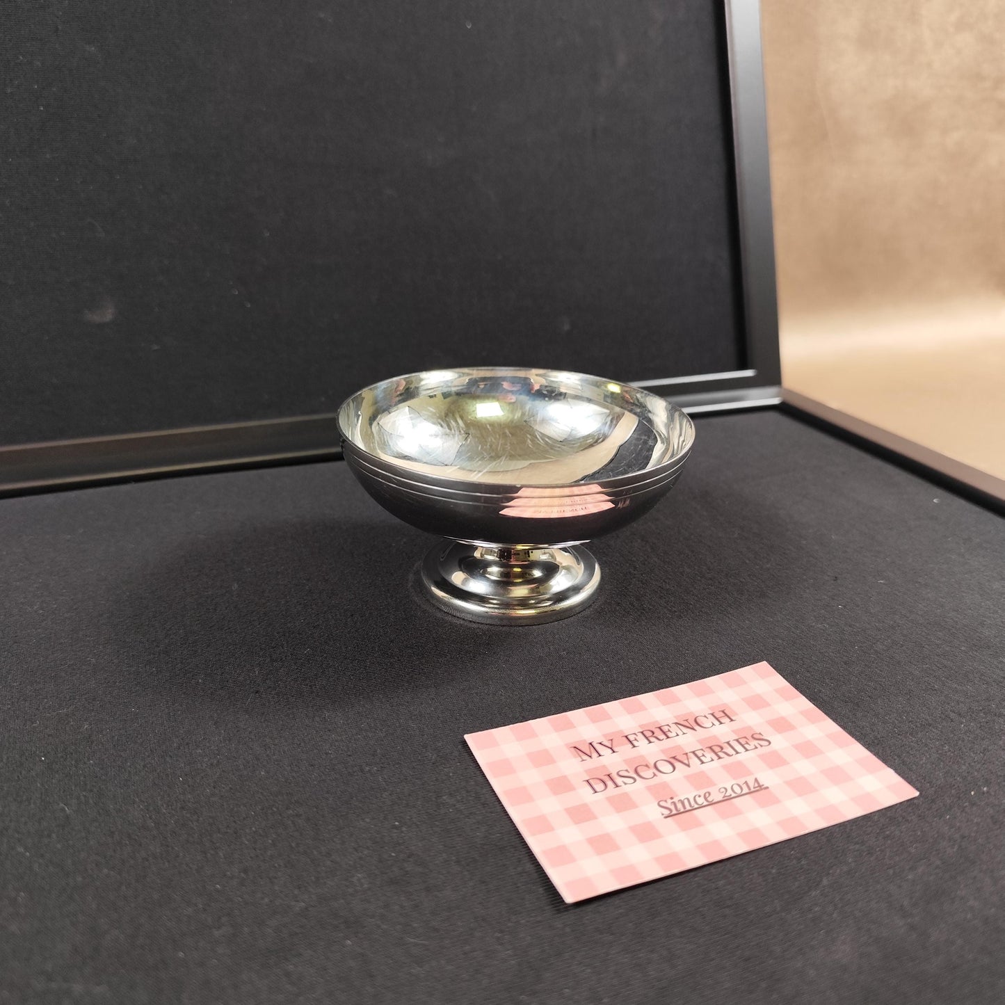 Paire de coupes à glace Létang Rémy en inox 18/10  Dessert bowls vintage