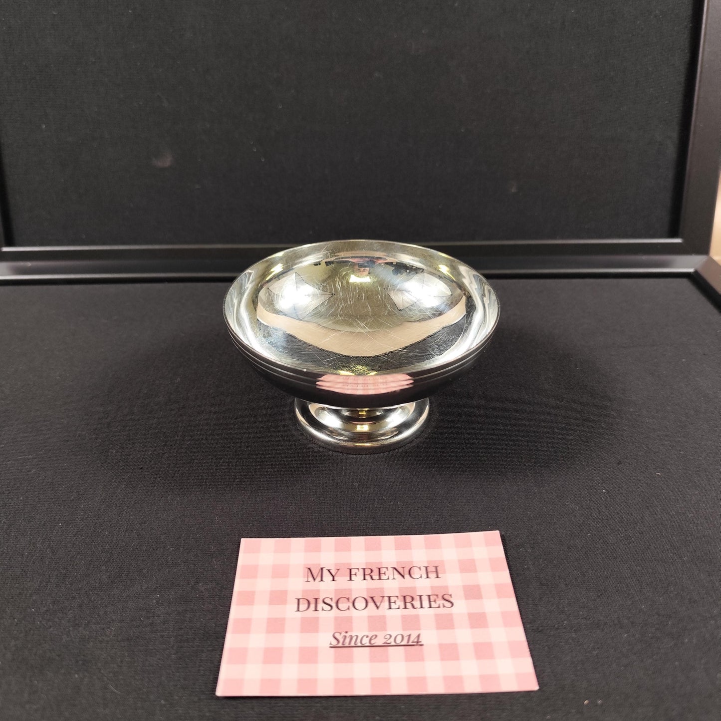 Paire de coupes à glace Létang Rémy en inox 18/10  Dessert bowls vintage