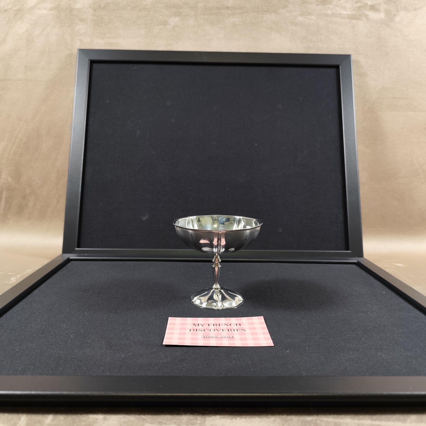 Ensemble de 8 coupes à glace vintage en inox  Coupes dessert sur pied