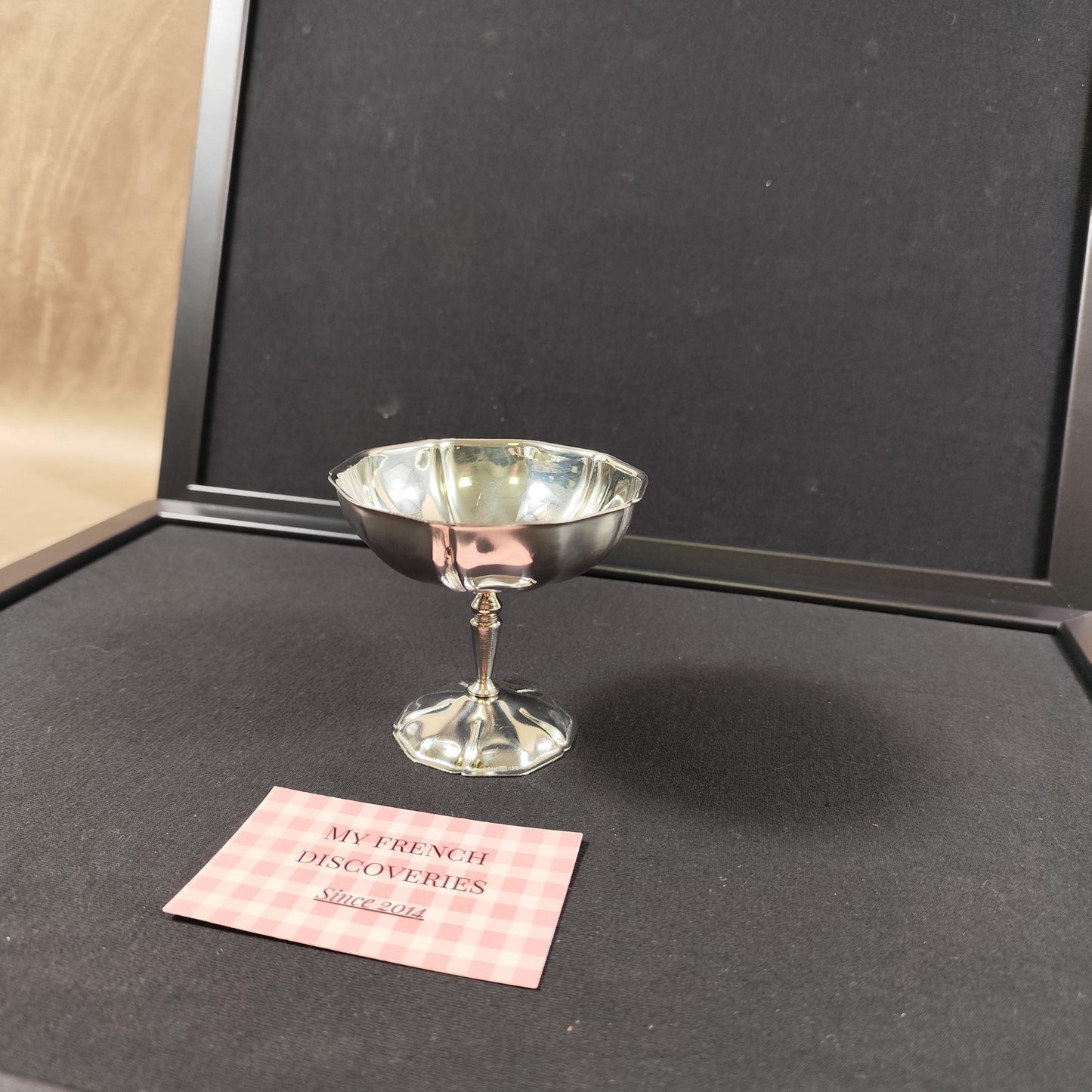 Ensemble de 8 coupes à glace vintage en inox  Coupes dessert sur pied