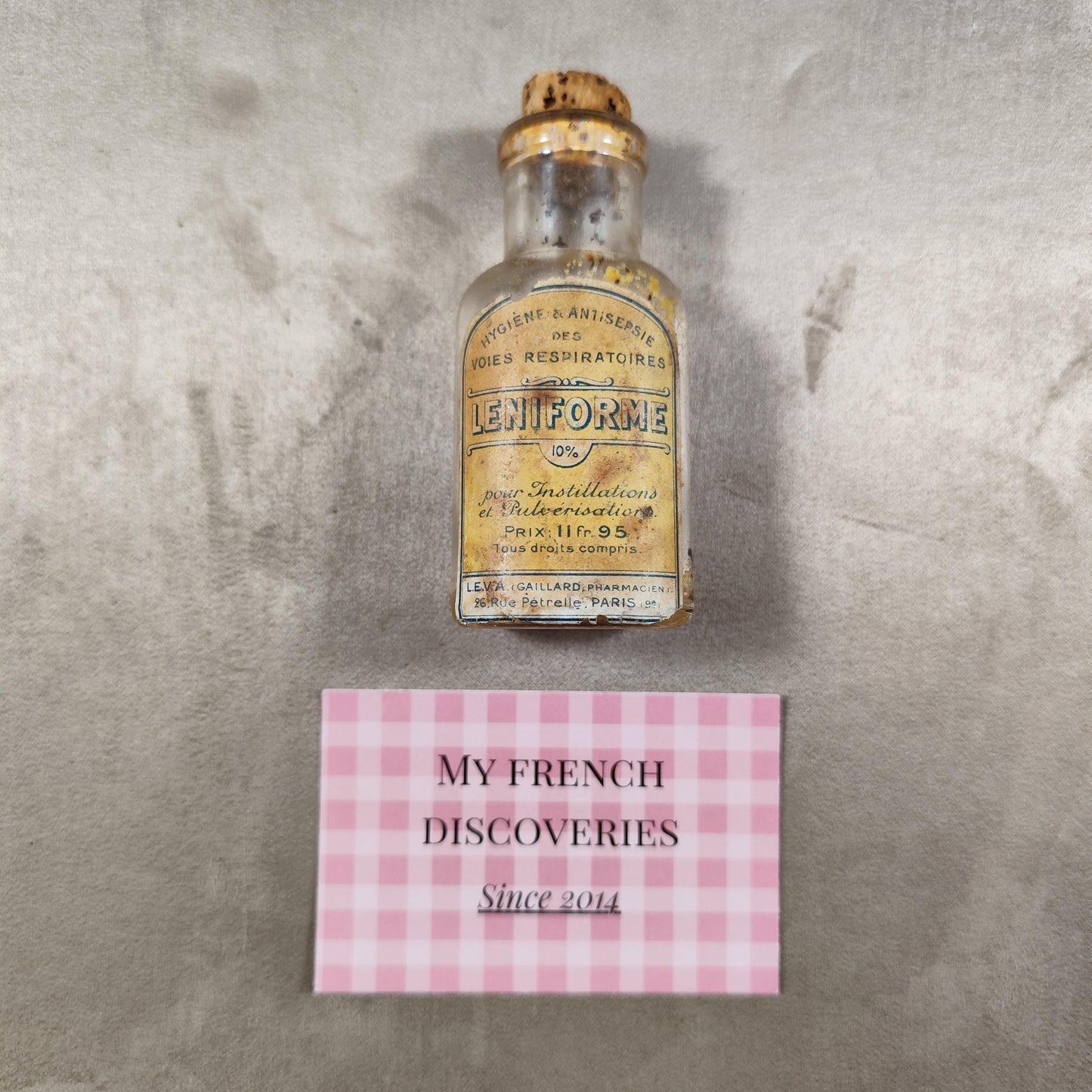 Lot de flacons anciens de pharmacie Nitrogycérine, Léniforme, Collosol Apothicaire