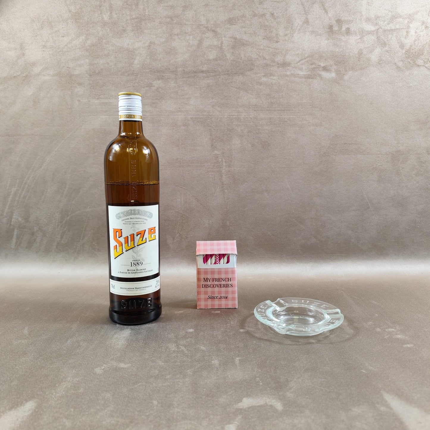 Cendrier publicitaire SUZE en verre Cendrier bistrot vintage