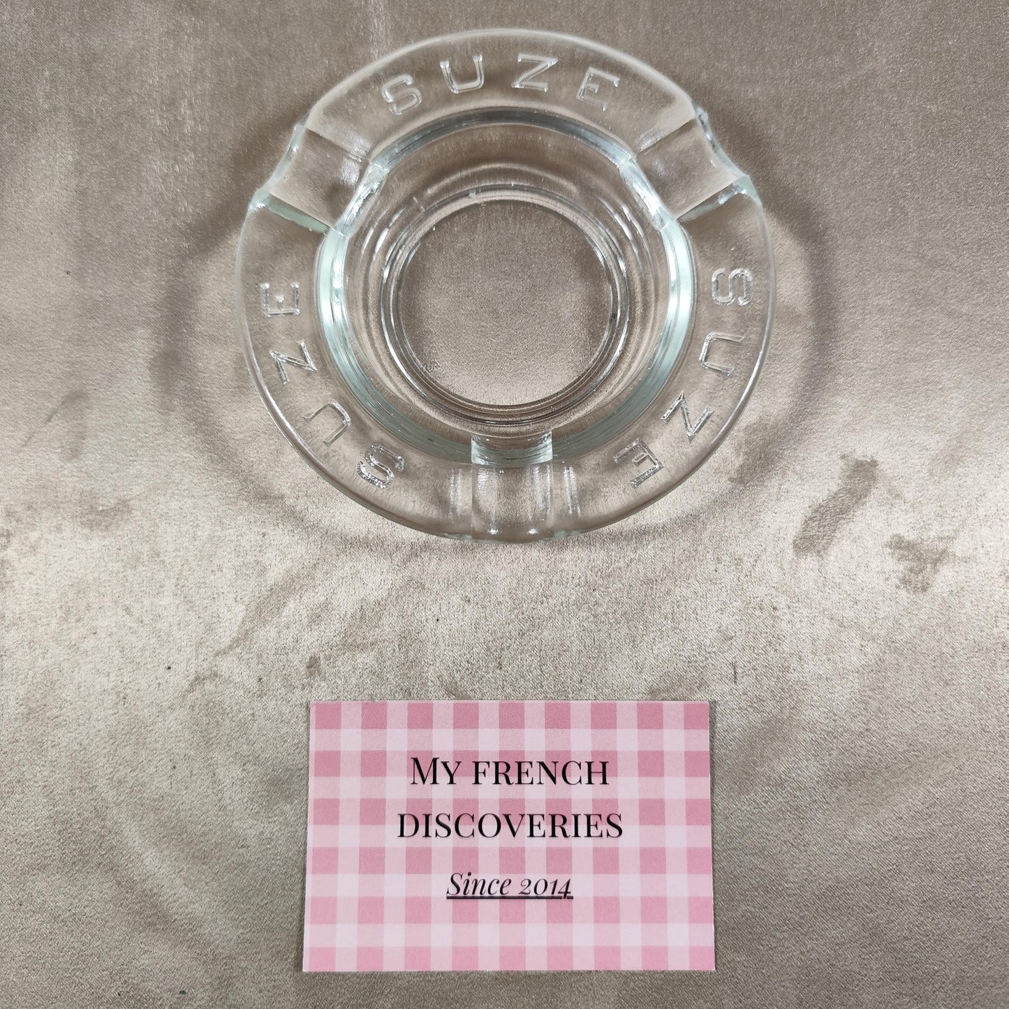 Cendrier publicitaire SUZE en verre Cendrier bistrot vintage