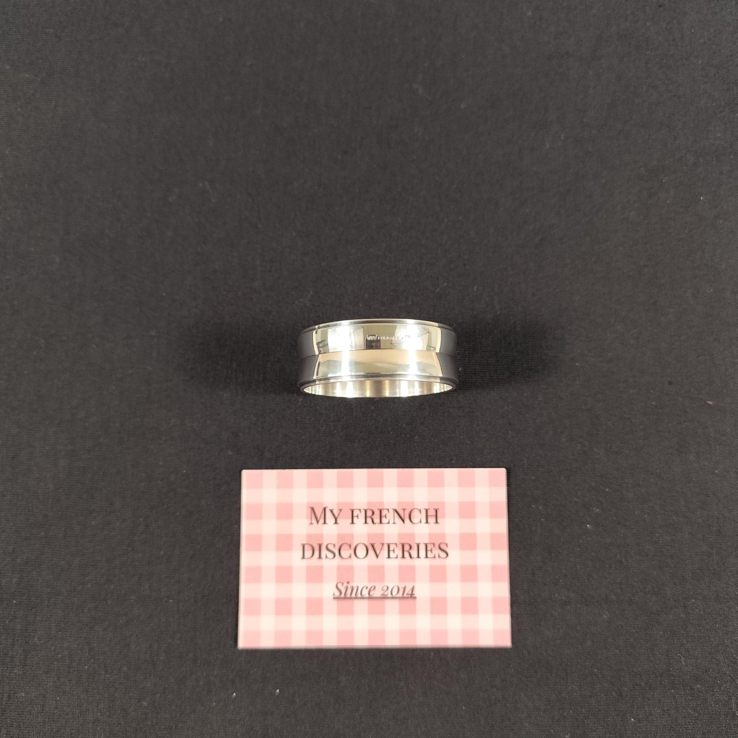 Rond de serviette Christofle en métal argenté Rond de serviette vintage