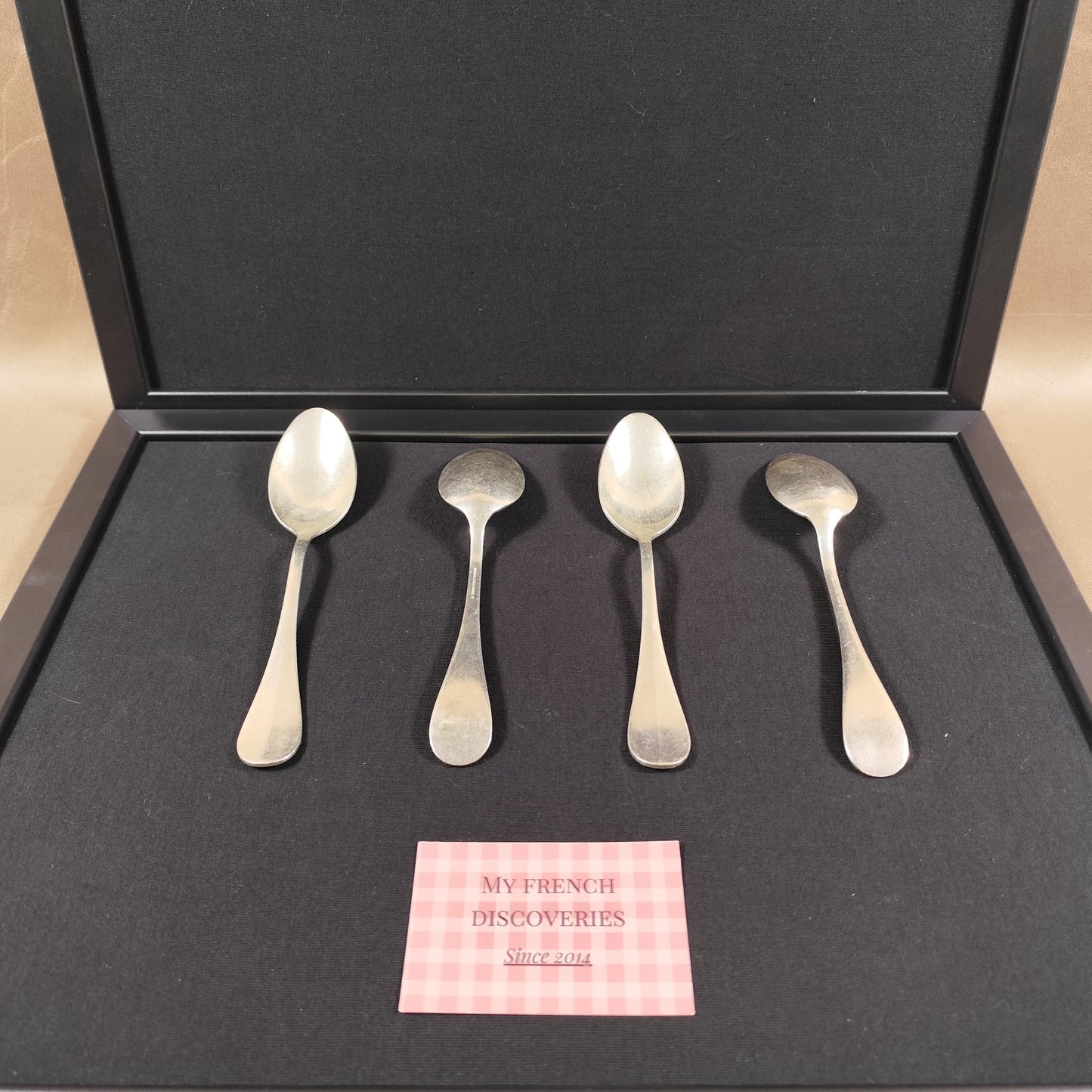Lot de 4 cuillères de service Christofle Hôtel Métal argenté France