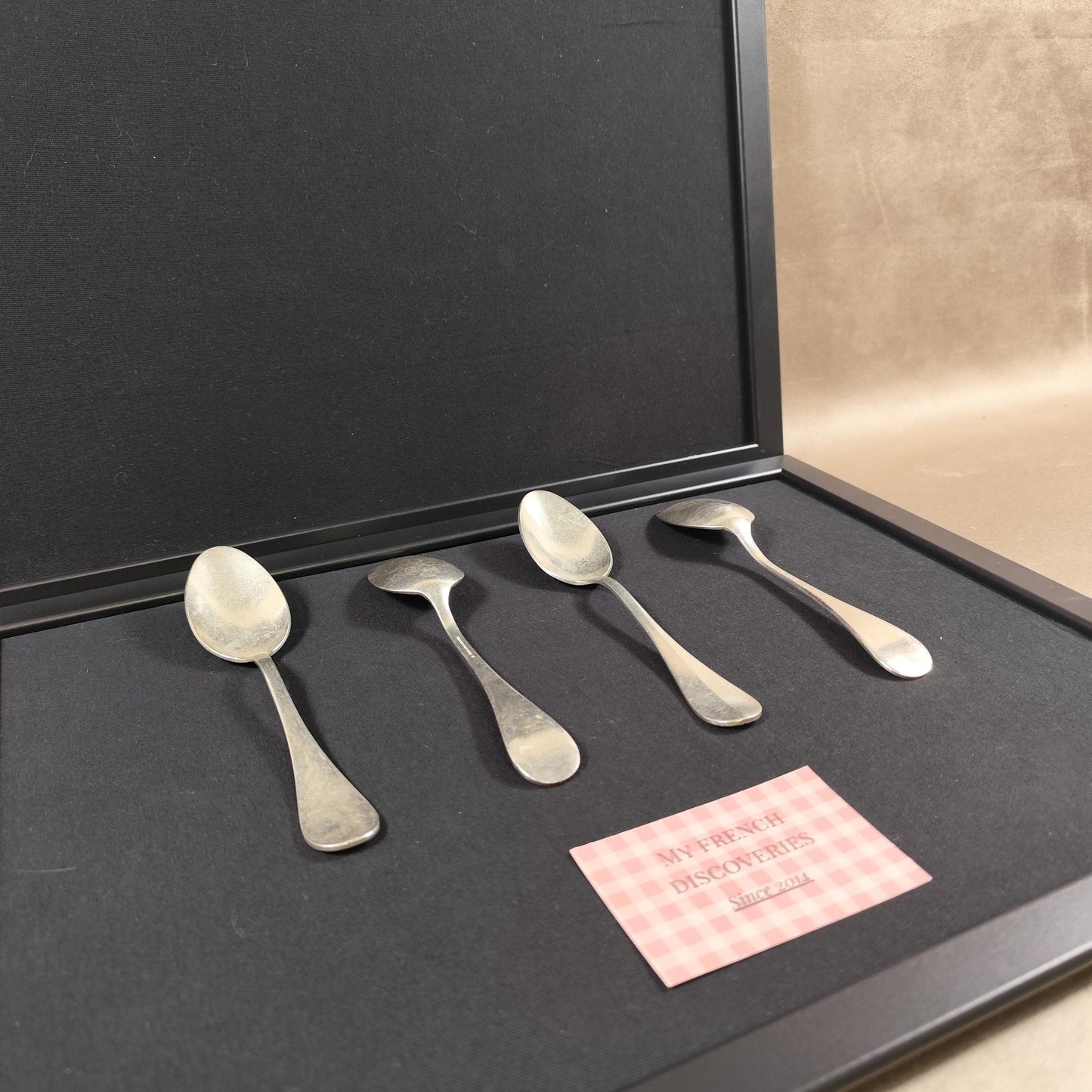 Lot de 4 cuillères de service Christofle Hôtel Métal argenté France