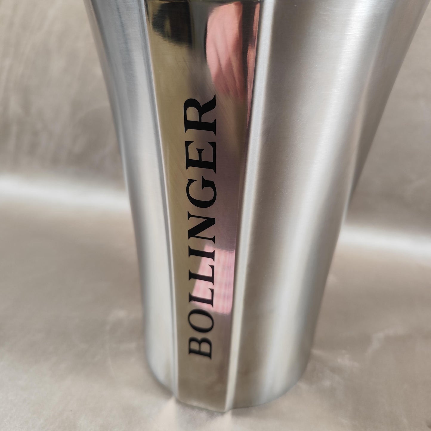 Seau à champagne Bollinger aluminium intérieur rouge Rafraîchisseur bouteille design