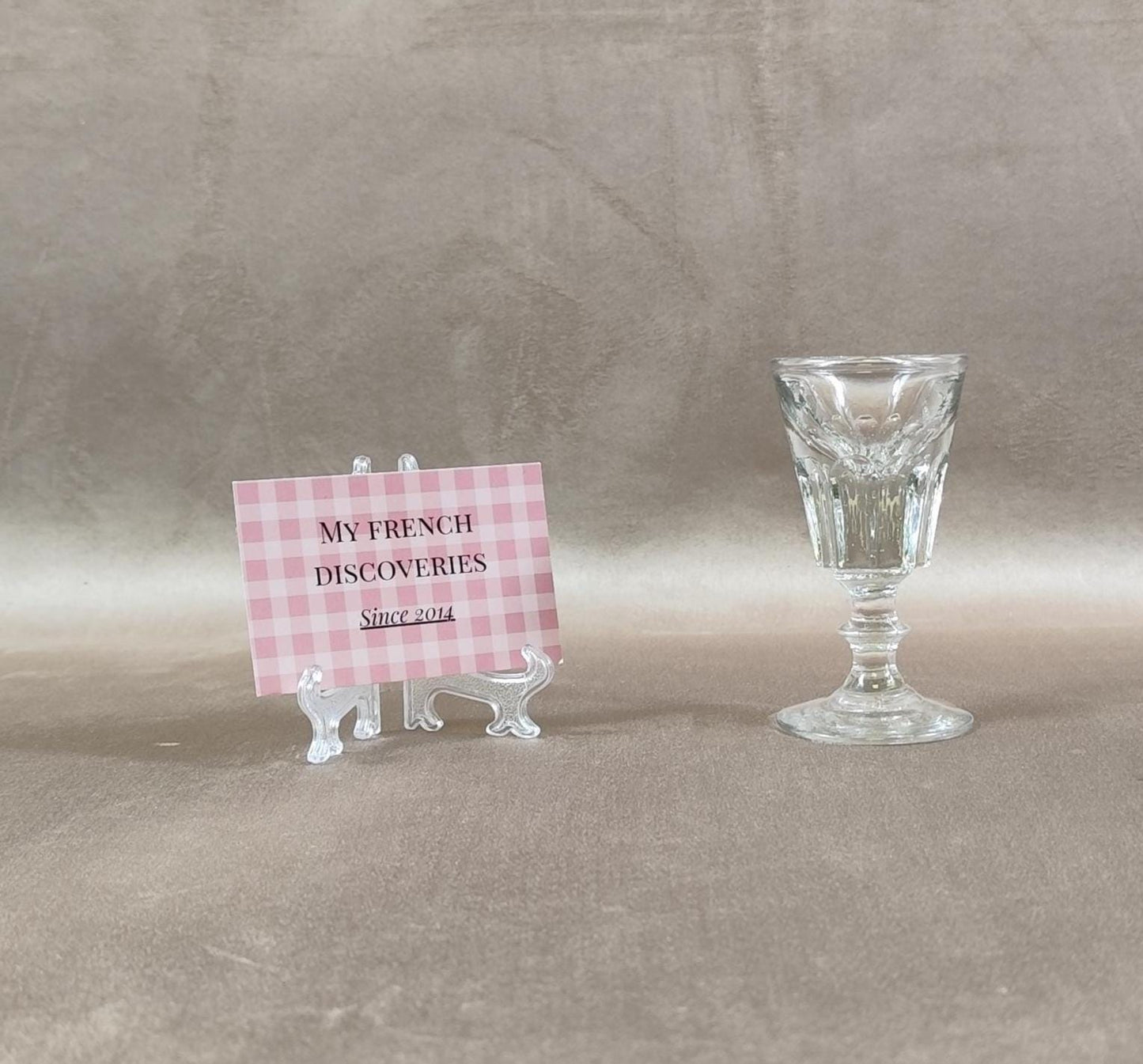 Verre du patron trompeur en verre Verre à liqueur truqué Bar vintage