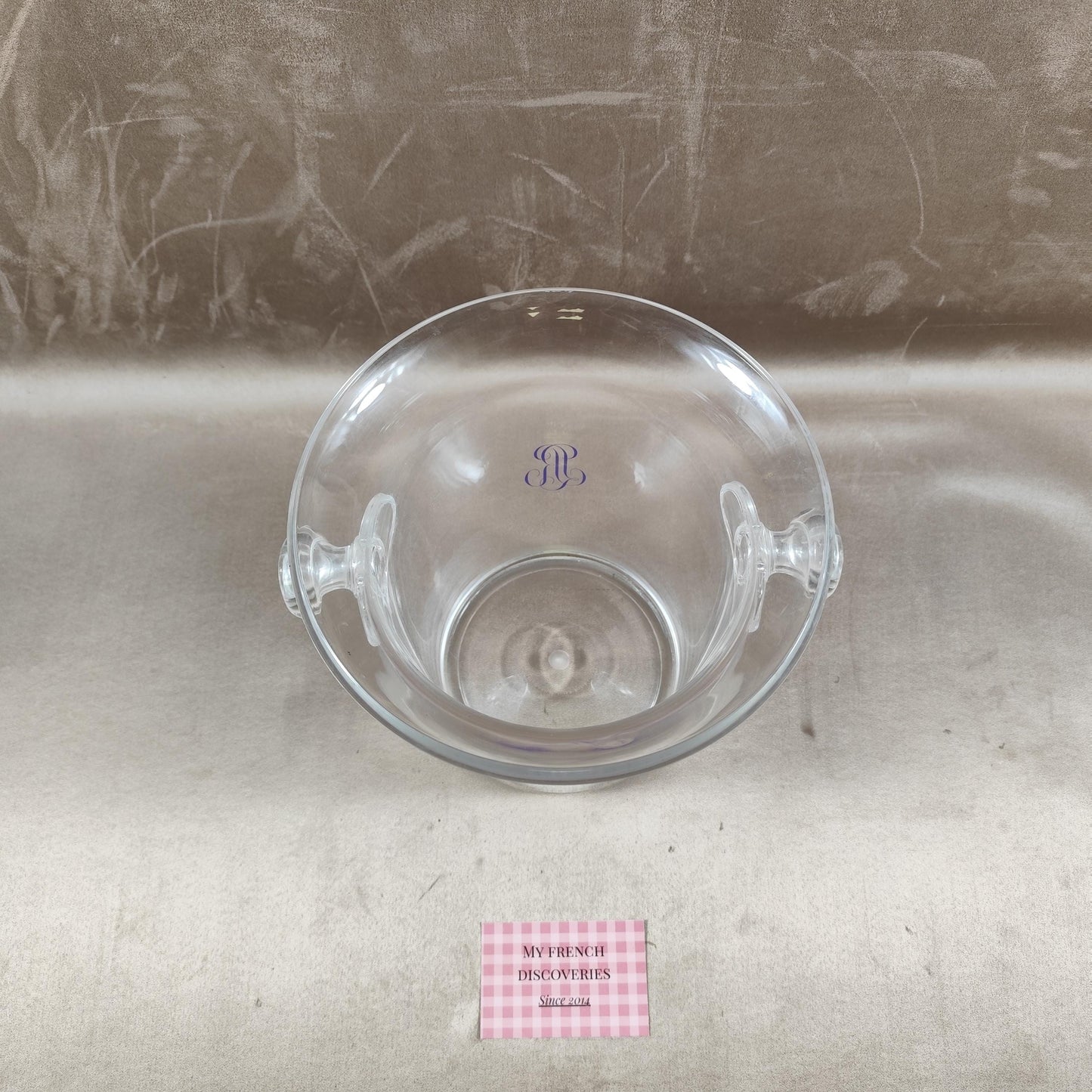 Seau à champagne Louis Roederer en plastique transparent Seau à glace Cristal