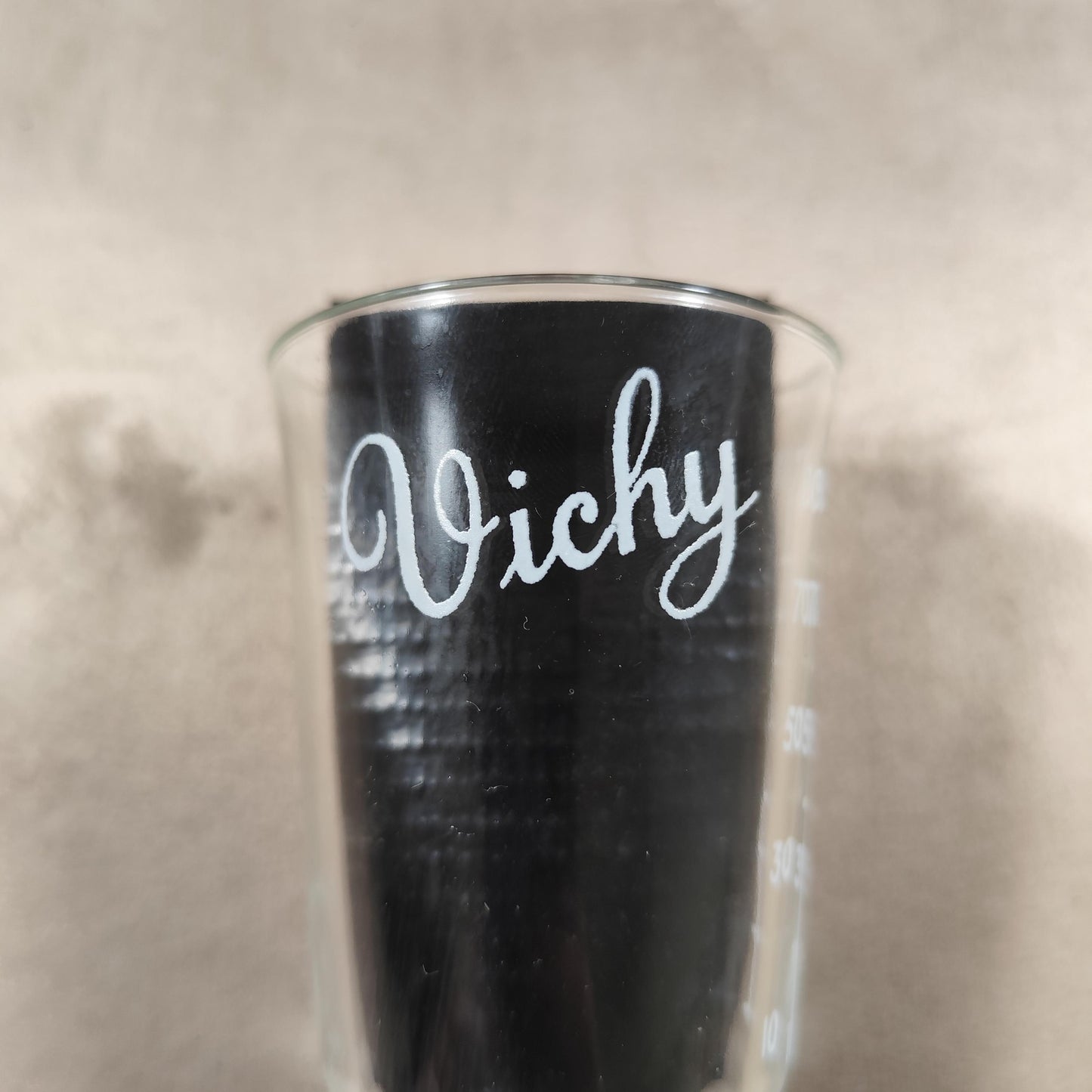 Verre de cure Vichy avec étui Verre de curiste gradué Thermalisme
