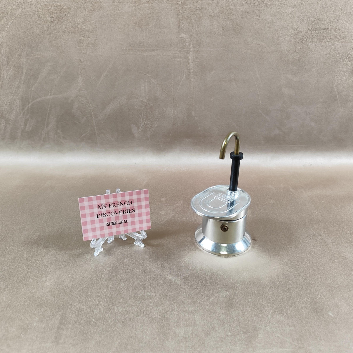 Mini cafetière italienne 1 tasse Mini Express Moka vintage aluminium