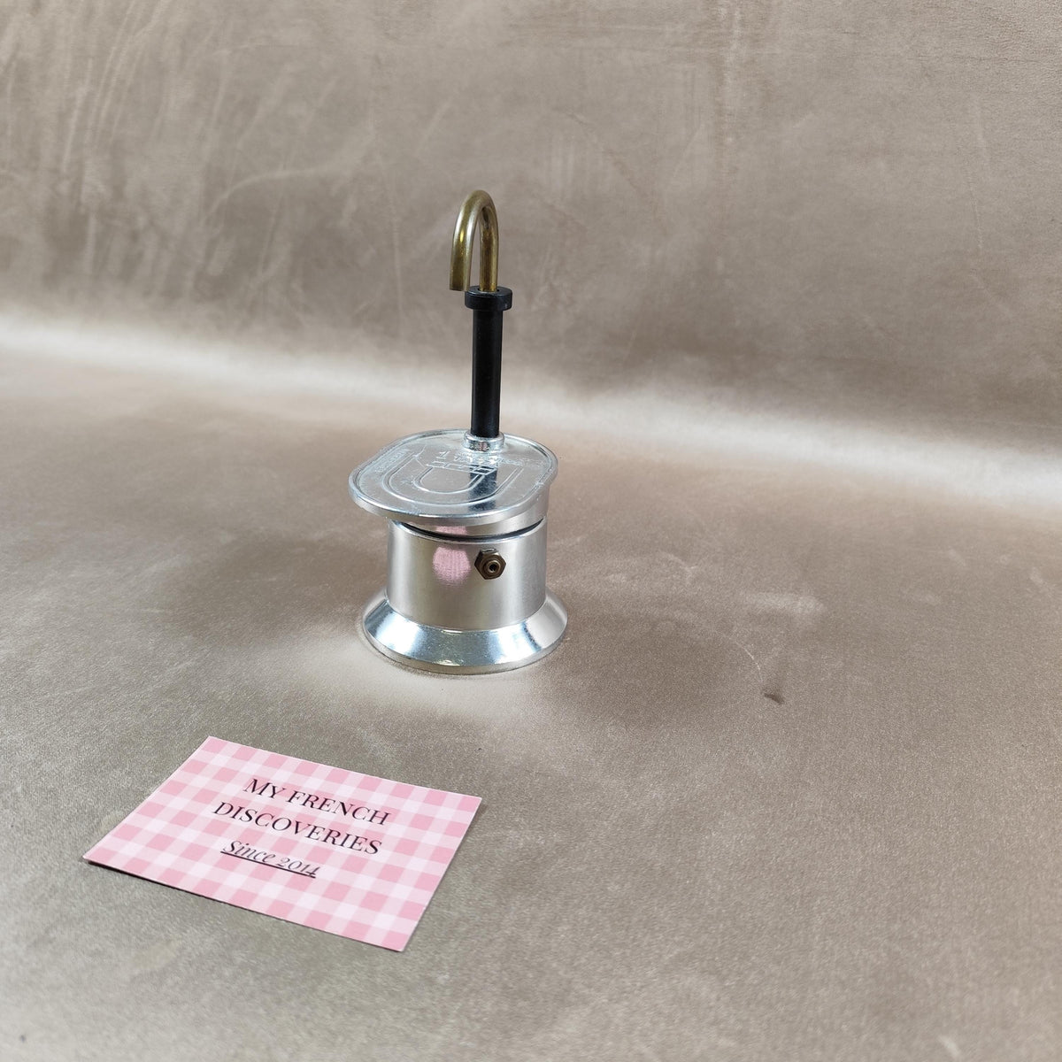 Mini cafetière italienne 1 tasse Mini Express Moka vintage aluminium