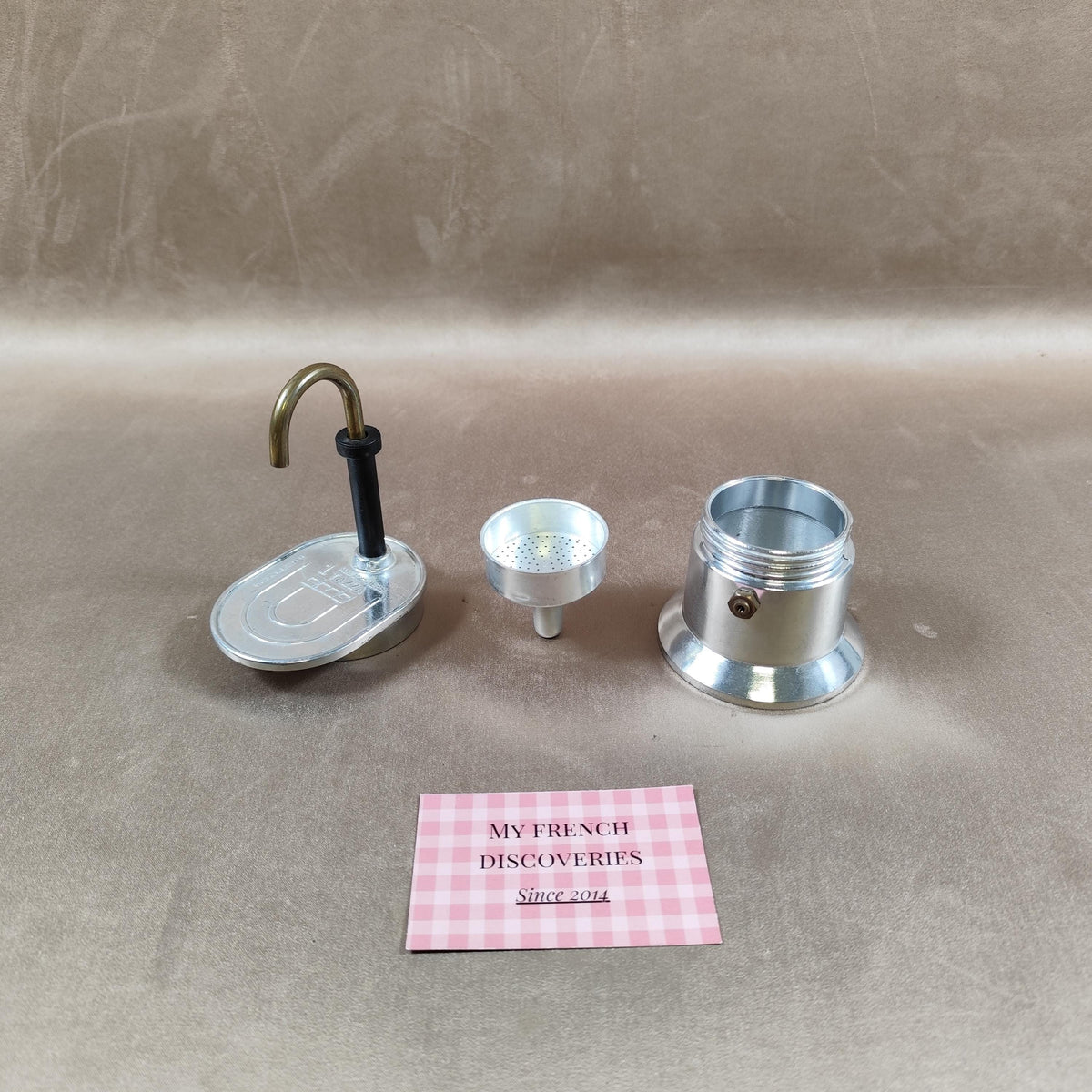 Mini cafetière italienne 1 tasse Mini Express Moka vintage aluminium