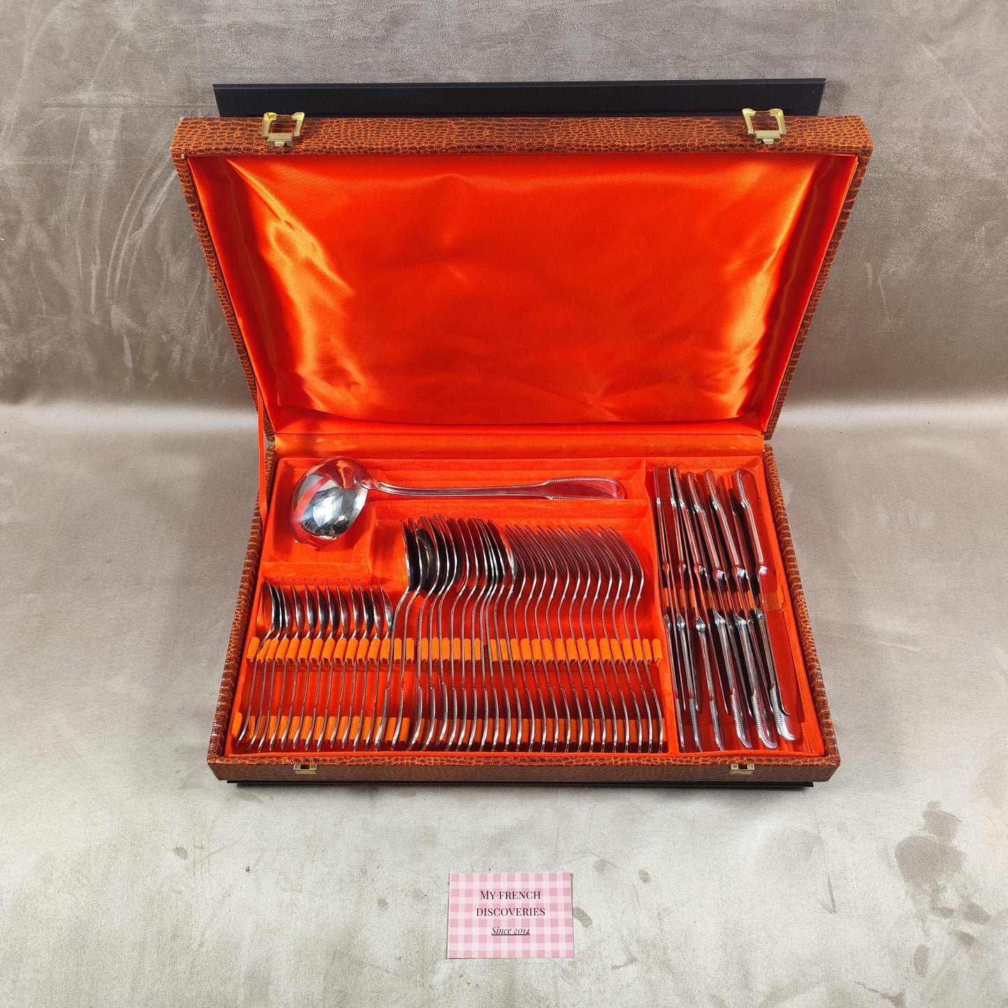 Ménagère Jean Couzon 49 pièces en inox Service de table complet 12 personnes