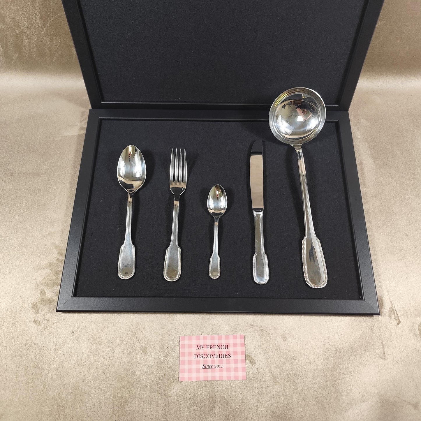 Ménagère Jean Couzon 49 pièces en inox Service de table complet 12 personnes