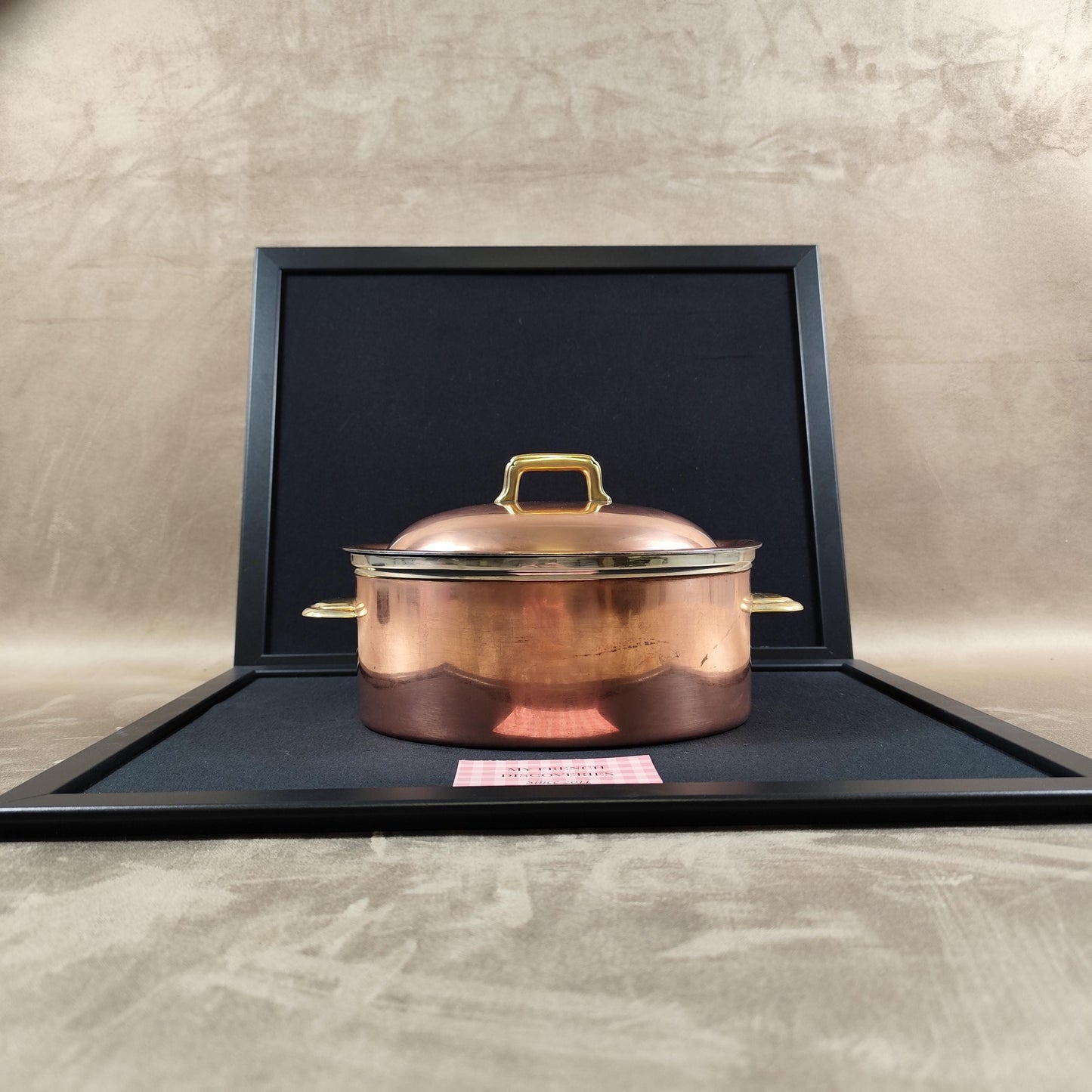 Cocotte ERCUIS en cuivre avec couvercle Poinçon dorfèvre Cuisine haut de gamme