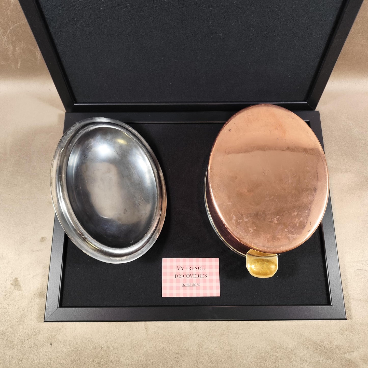 Cocotte ERCUIS en cuivre avec couvercle Poinçon dorfèvre Cuisine haut de gamme