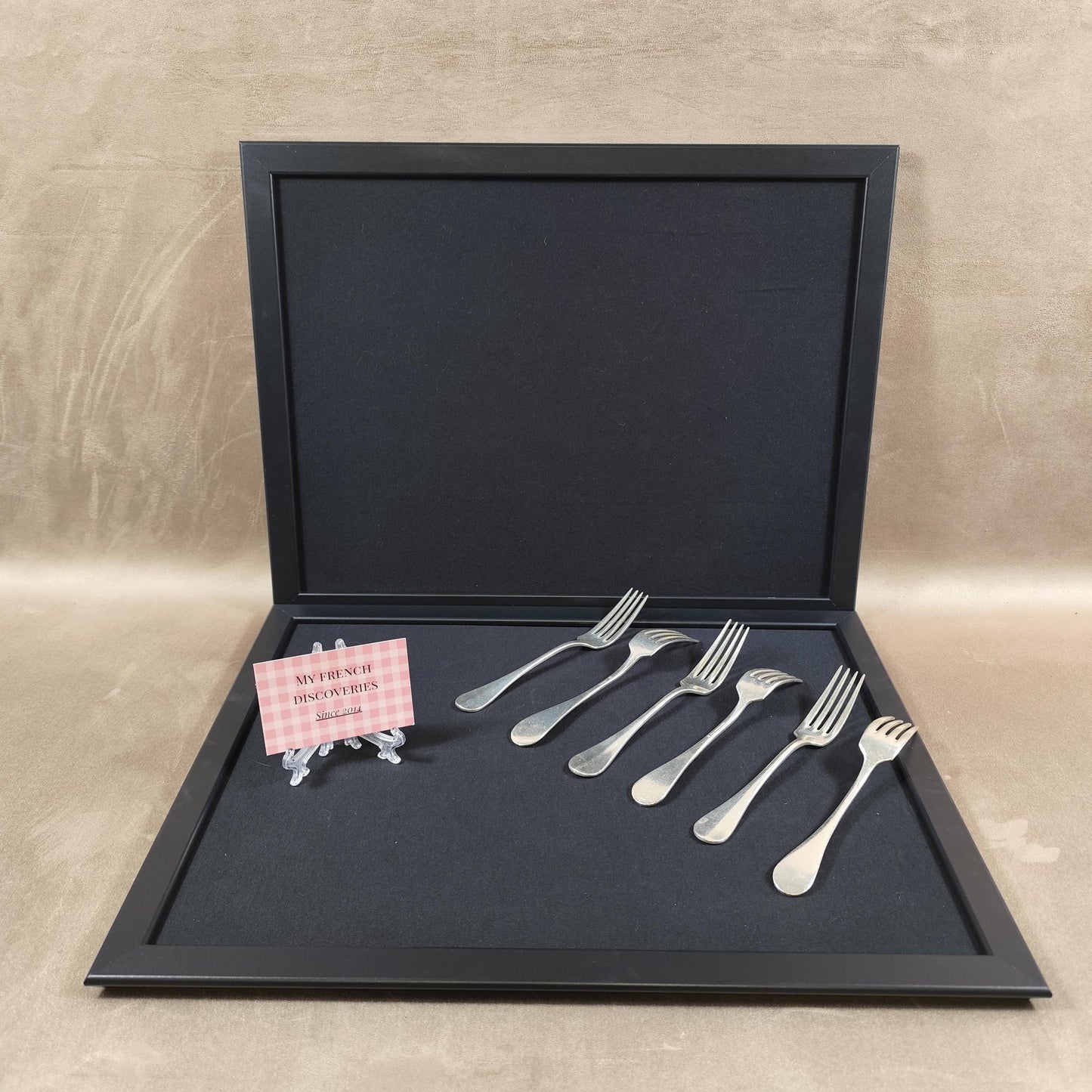 Lot de 6 fourchettes Christofle métal argenté Couverts vintage Table élégante