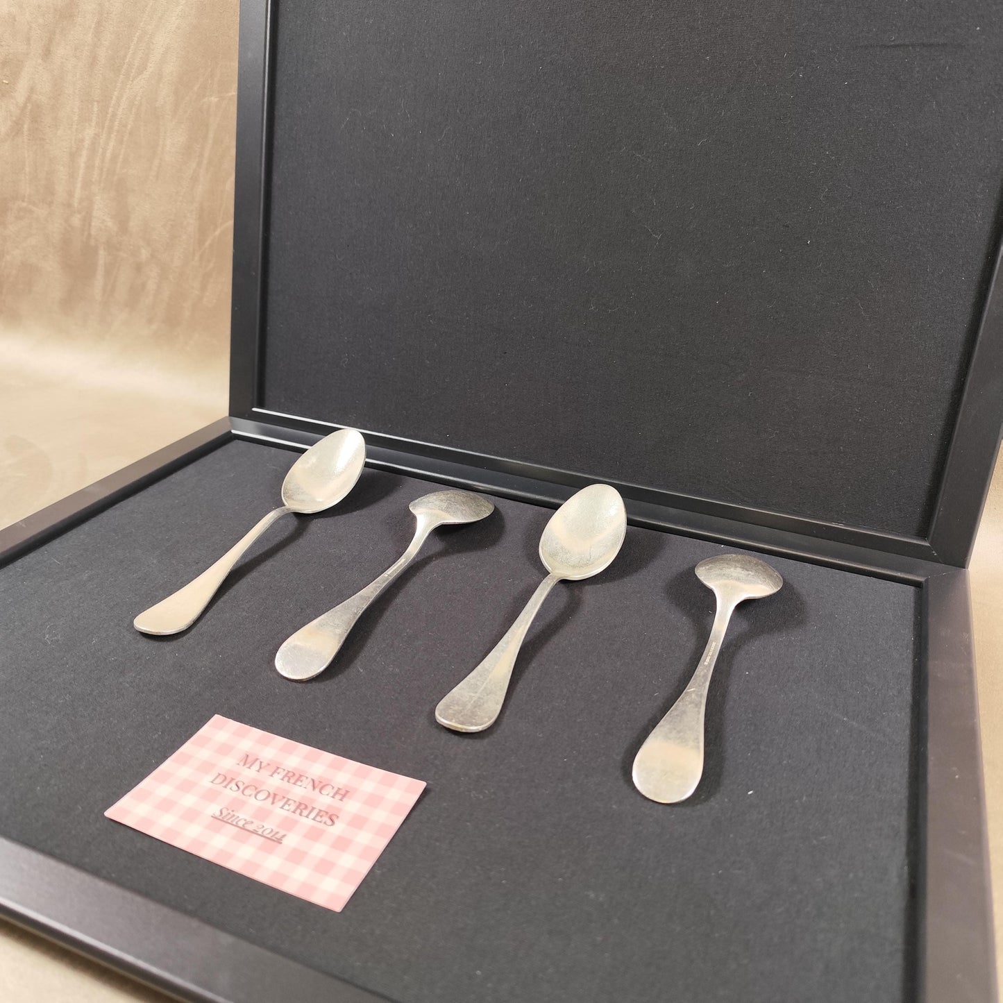 Lot de 4 cuillères de service Christofle Hôtel Métal argenté France