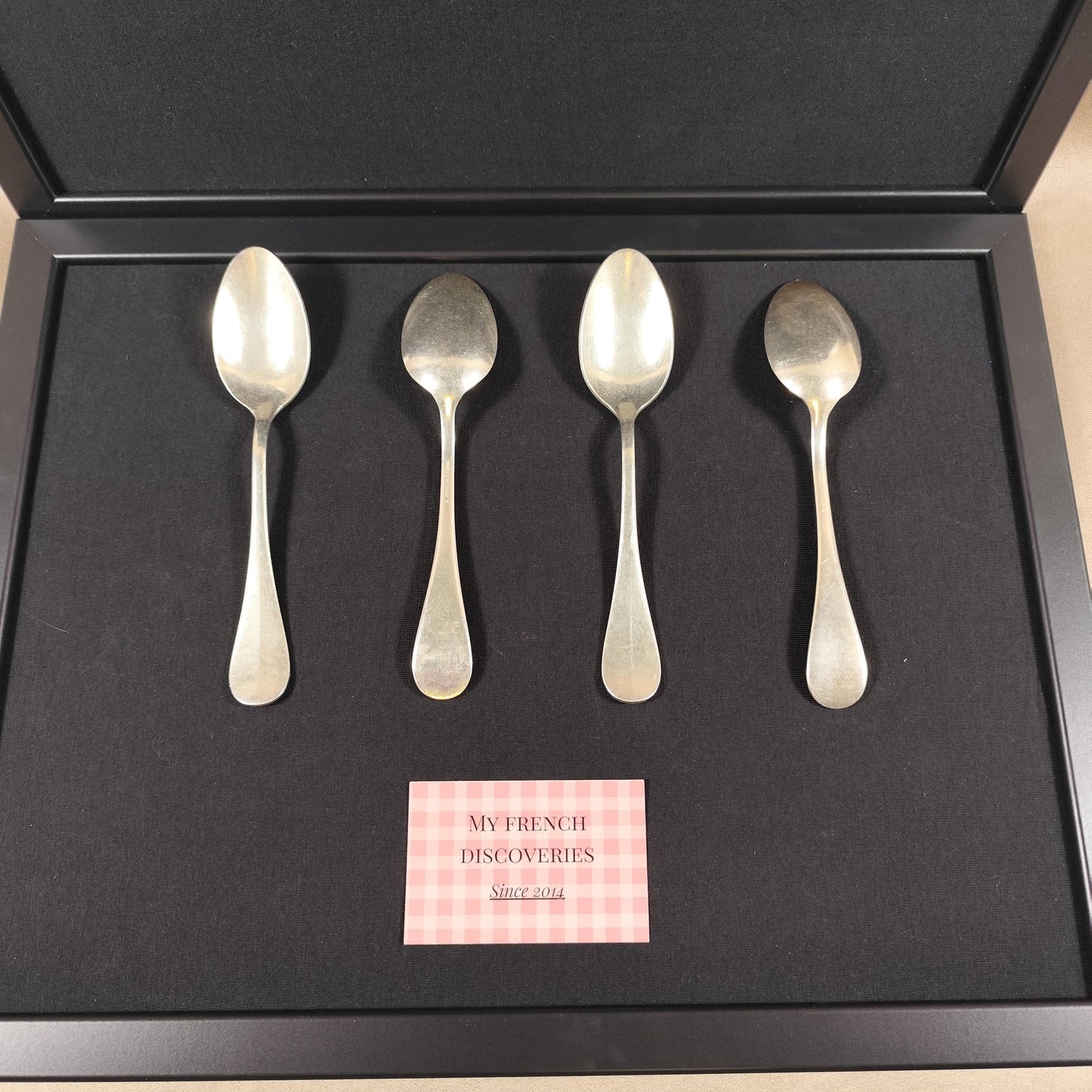 Lot de 4 cuillères de service Christofle Hôtel Métal argenté France