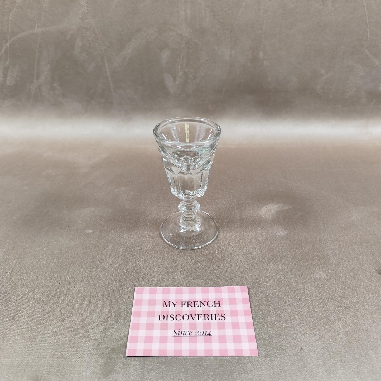 Verre du patron trompeur en verre Verre à liqueur truqué Bar vintage