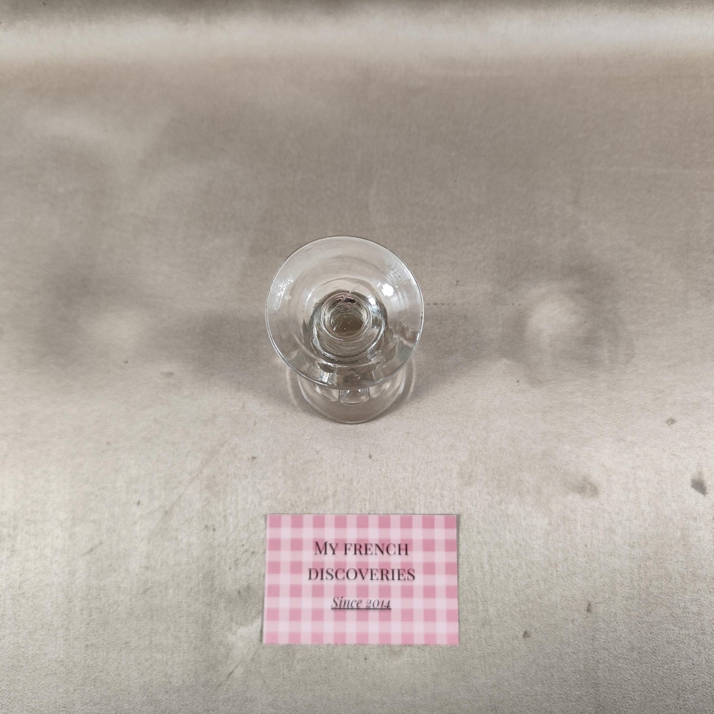Verre du patron trompeur en verre Verre à liqueur truqué Bar vintage
