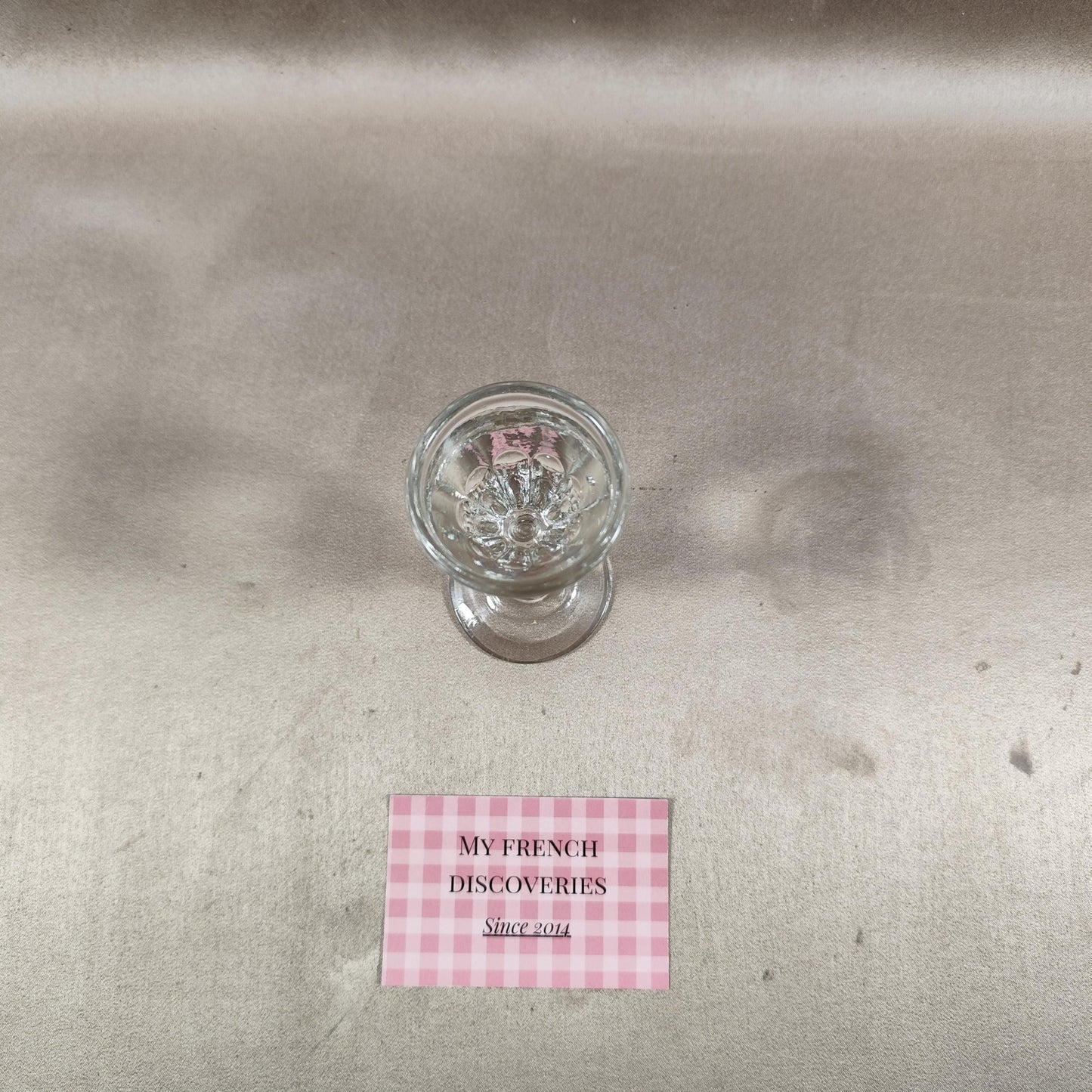 Verre du patron trompeur en verre Verre à liqueur truqué Bar vintage
