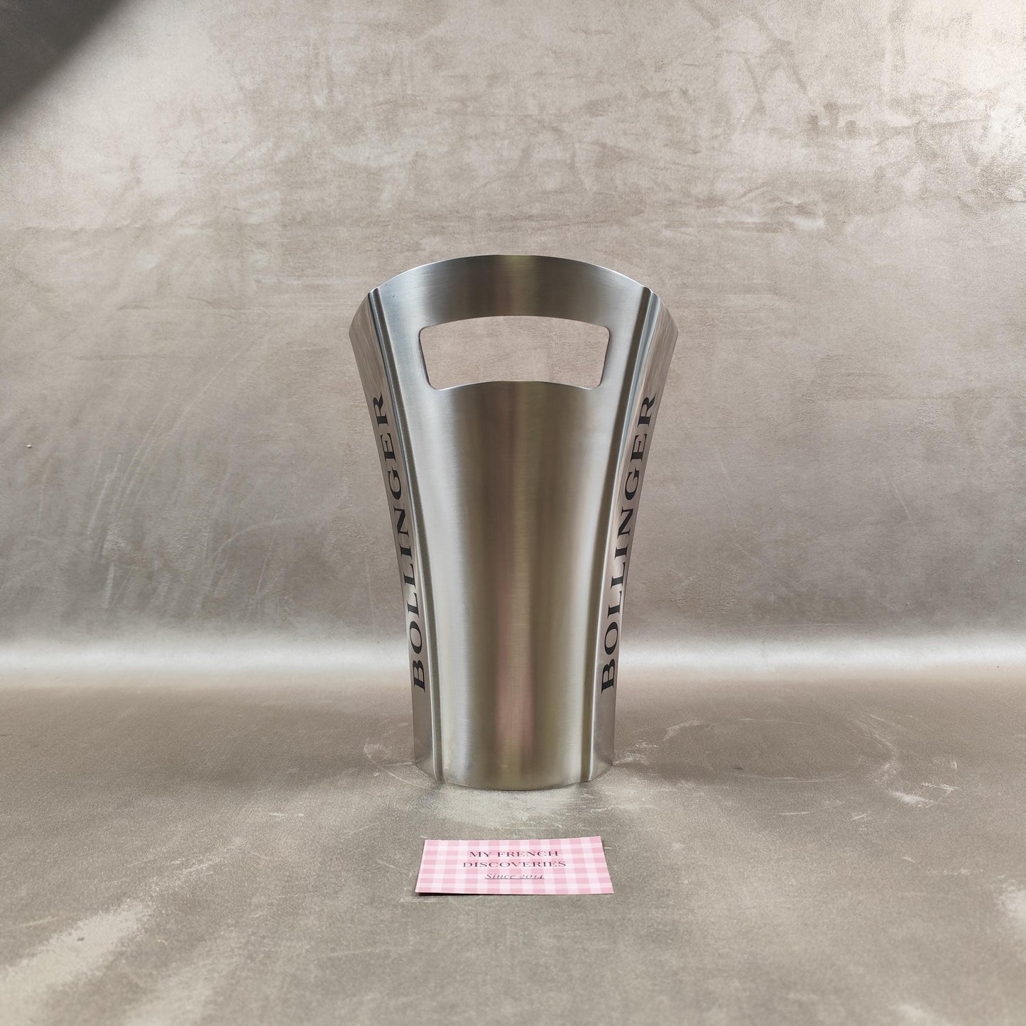 Seau à champagne Bollinger aluminium intérieur rouge Rafraîchisseur bouteille design