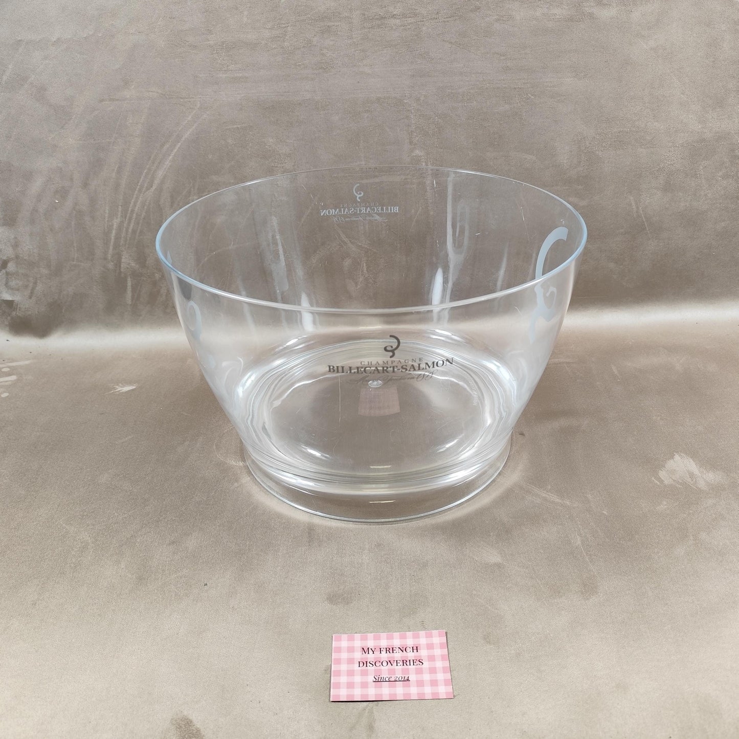 Vasque à champagne Billecart-Salmon Seau à bouteilles en plastique Grand format