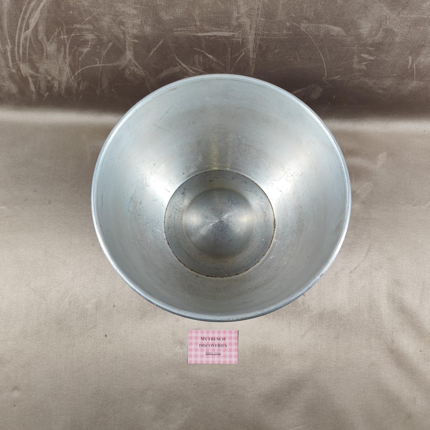 Vasque champagne Pommery aluminium bleu Seau à bouteilles Grand modèle