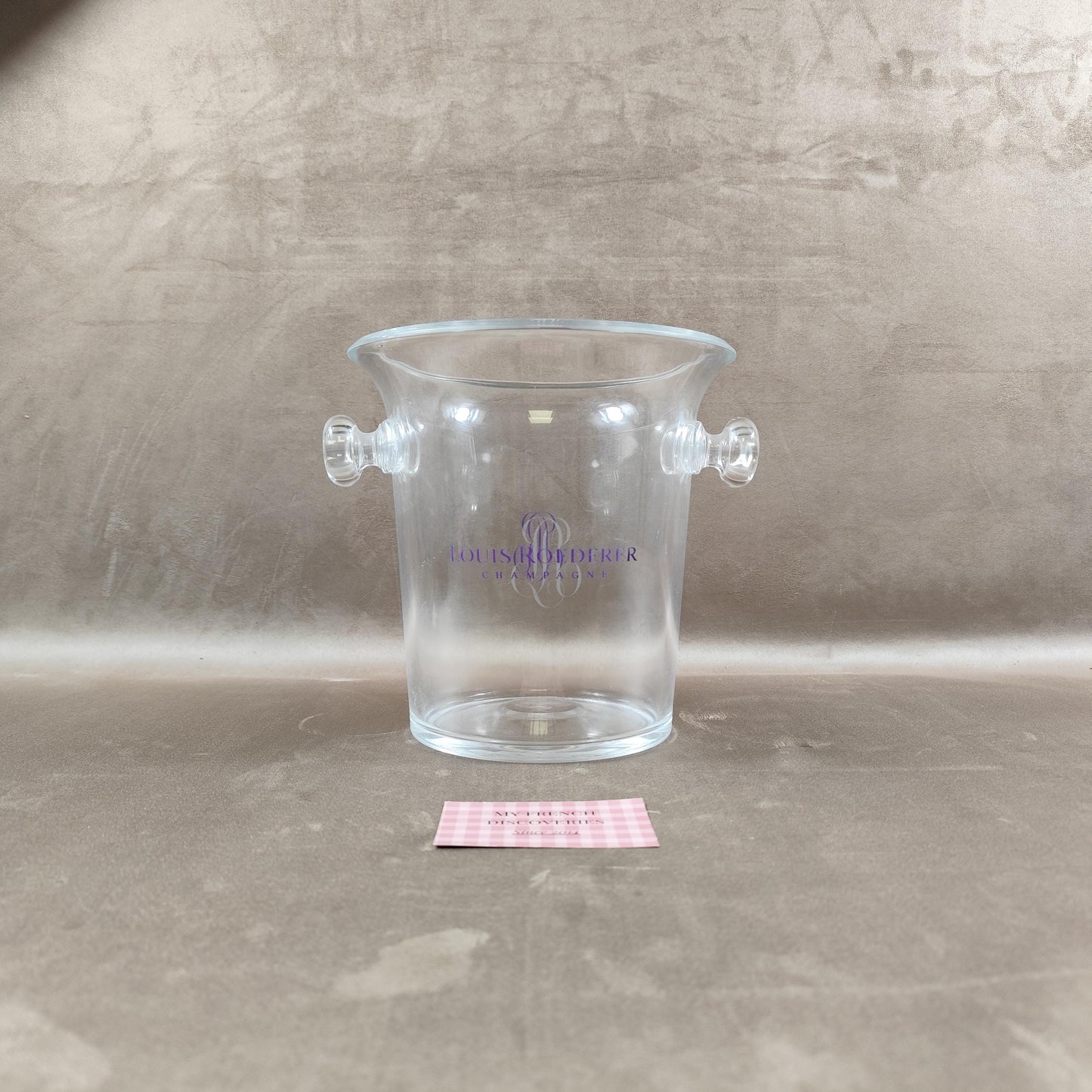 Seau à champagne Louis Roederer en plastique transparent Seau à glace Cristal