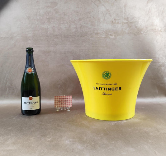 Vasque à champagne Taittinger jaune Seau à bouteilles Grand format bar