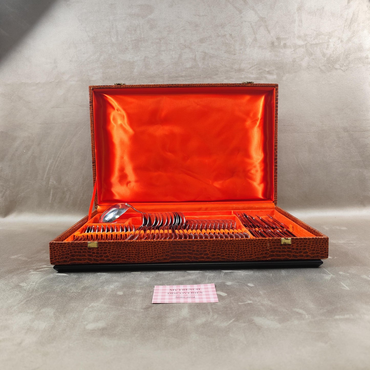 Ménagère Jean Couzon 49 pièces en inox Service de table complet 12 personnes
