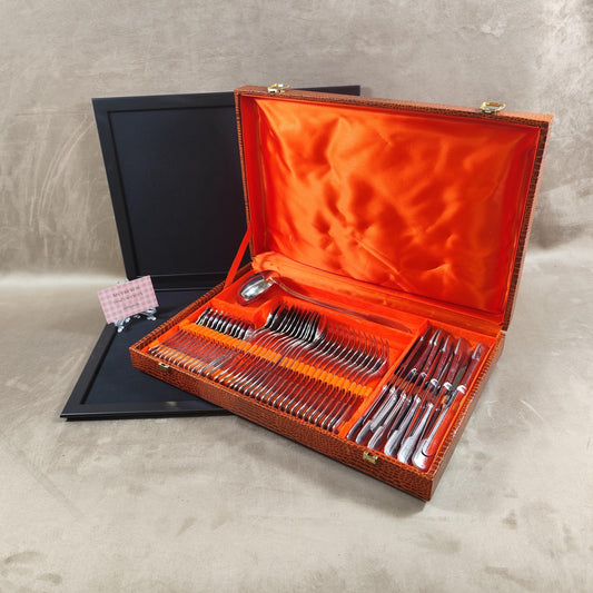 Ménagère Jean Couzon 49 pièces en inox Service de table complet 12 personnes