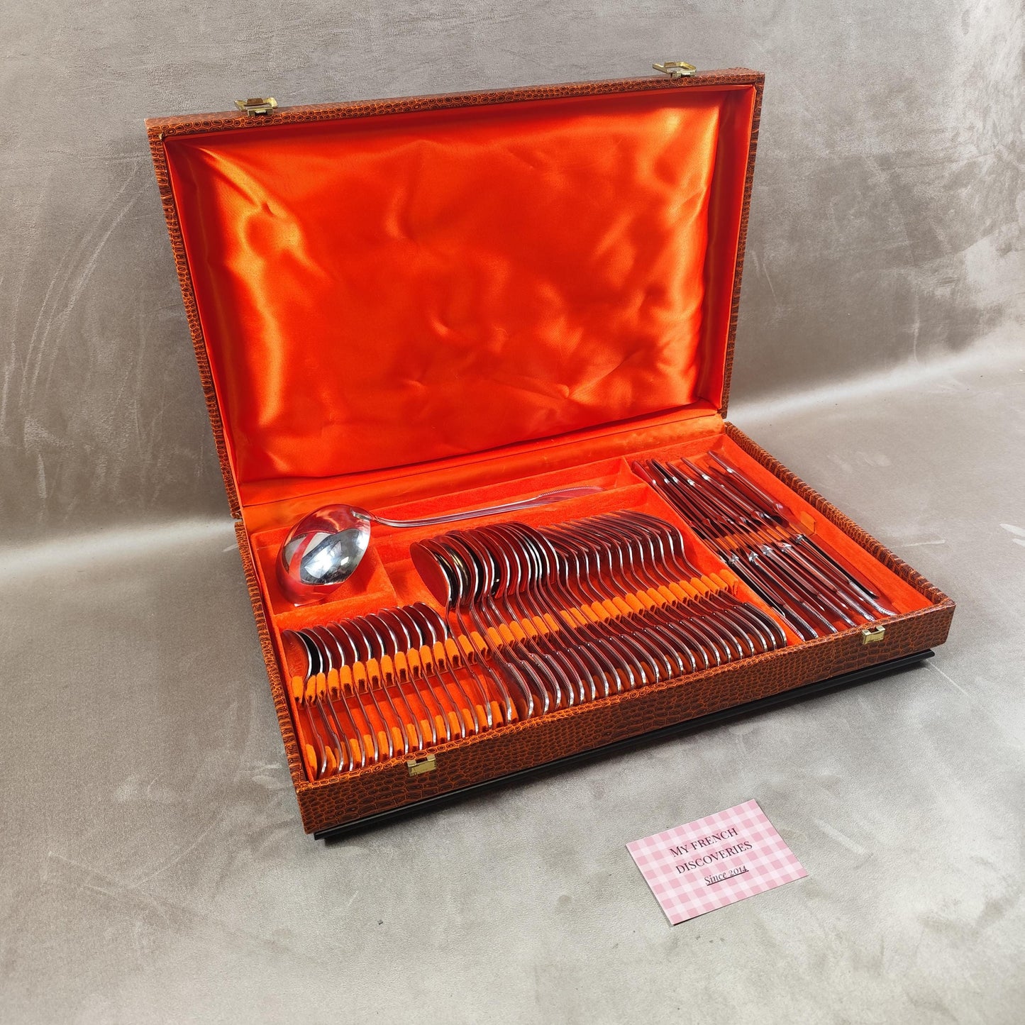 Ménagère Jean Couzon 49 pièces en inox Service de table complet 12 personnes
