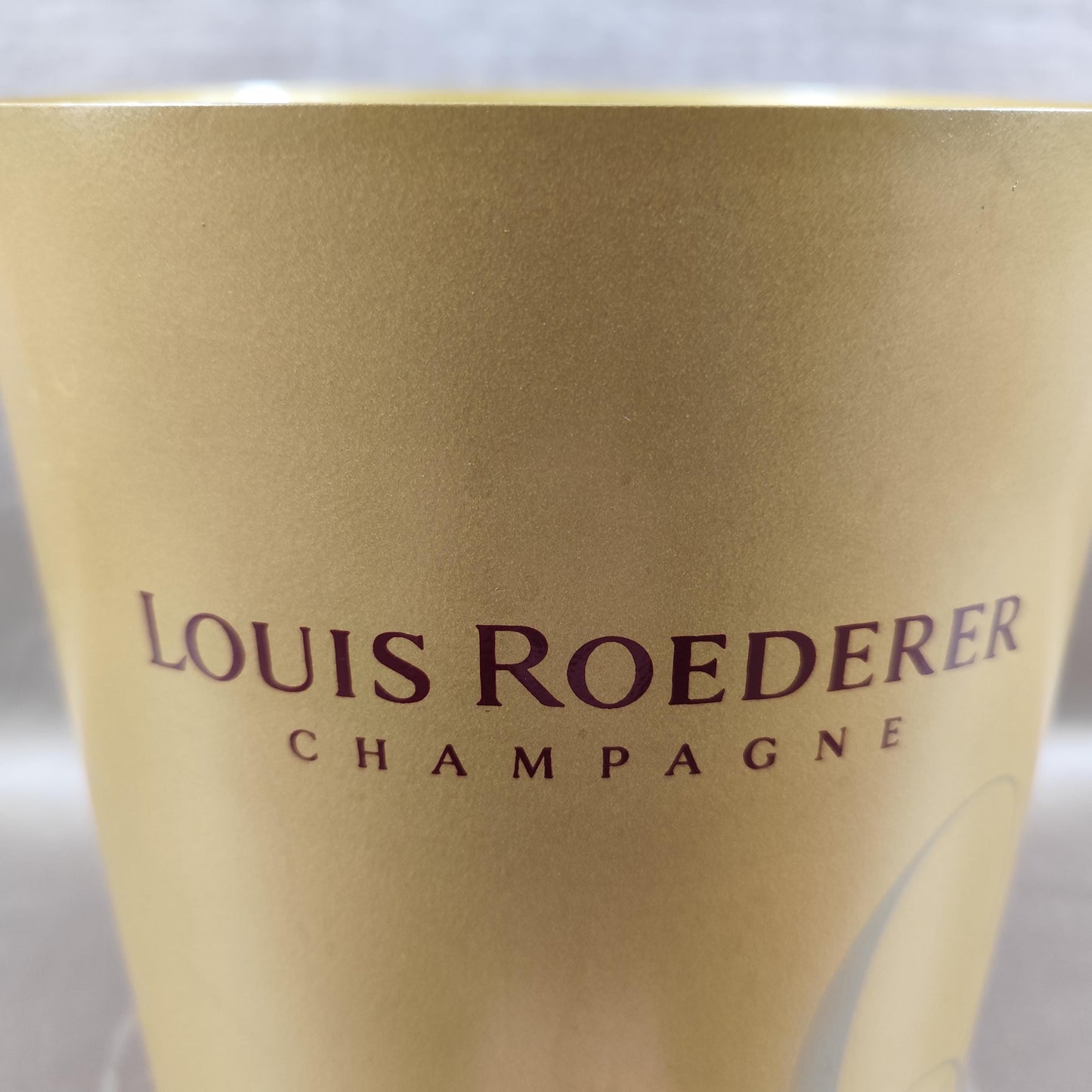 Seau à champagne Louis Roederer doré grand modèle Rafraîchisseur vintage