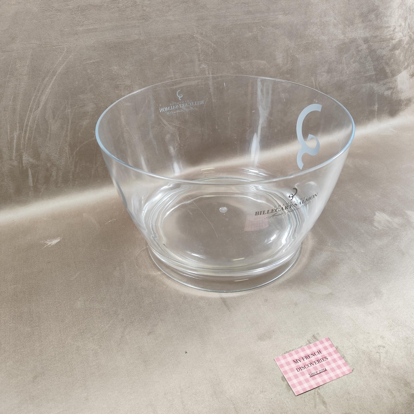 Vasque à champagne Billecart-Salmon Seau à bouteilles en plastique Grand format