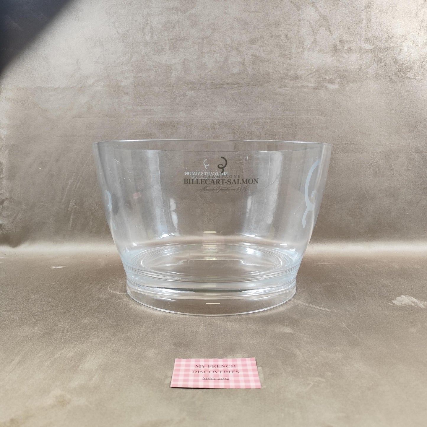 Vasque à champagne Billecart-Salmon Seau à bouteilles en plastique Grand format