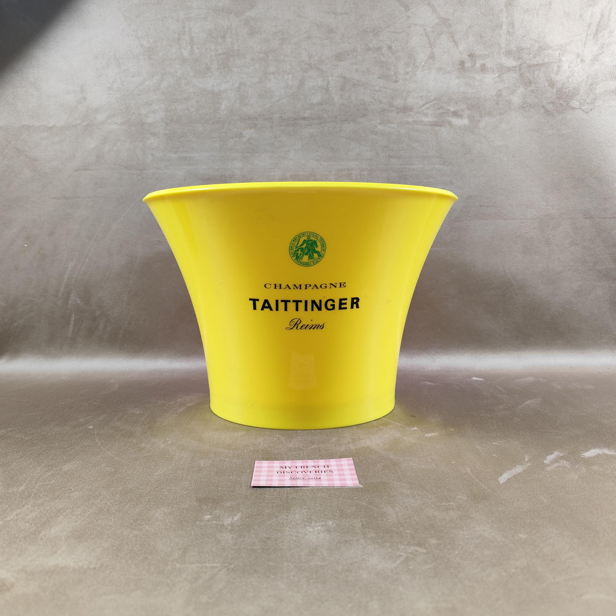 Vasque à champagne Taittinger jaune Seau à bouteilles Grand format bar