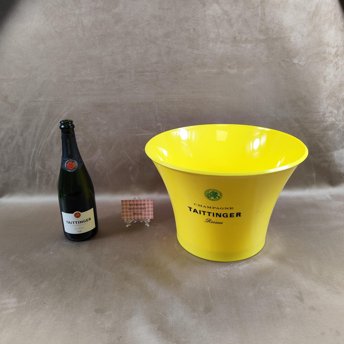 Vasque à champagne Taittinger jaune Seau à bouteilles Grand format bar