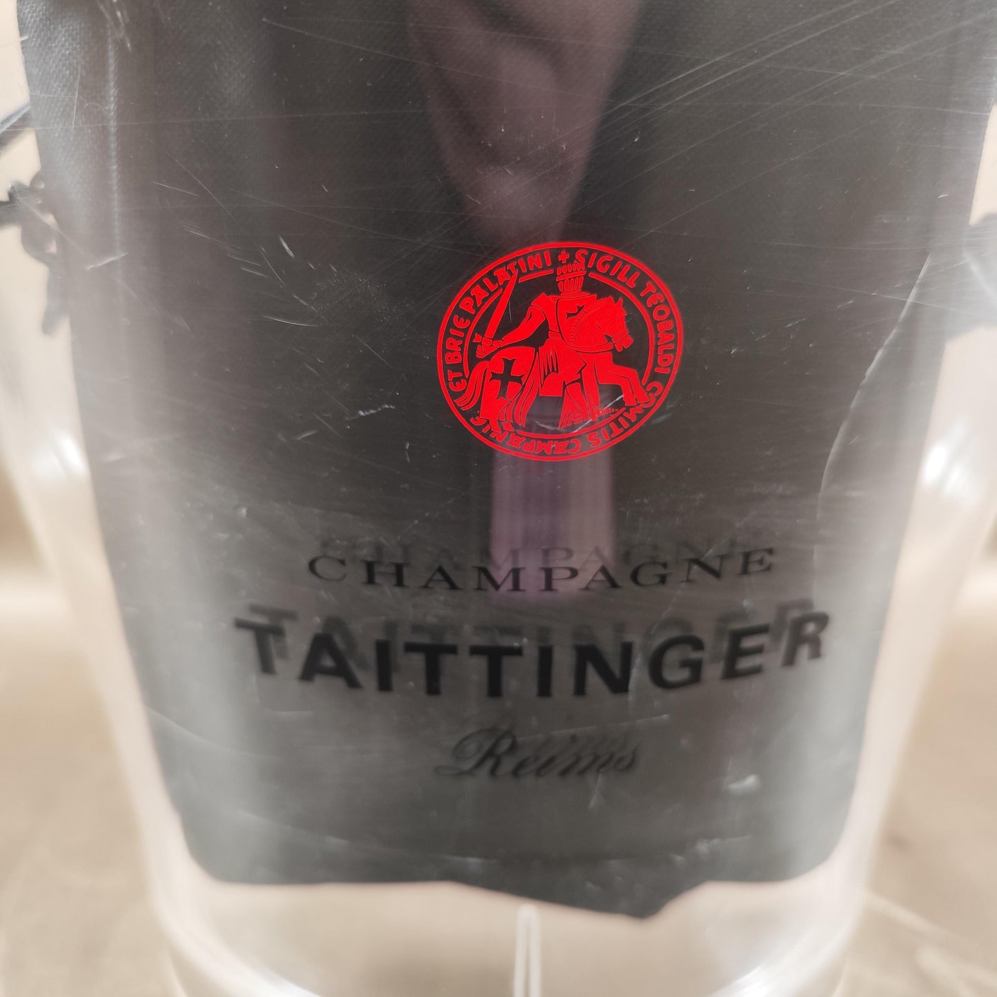Vasque à champagne Taittinger en plastique Grand modèle 36 cm Seau à bouteilles
